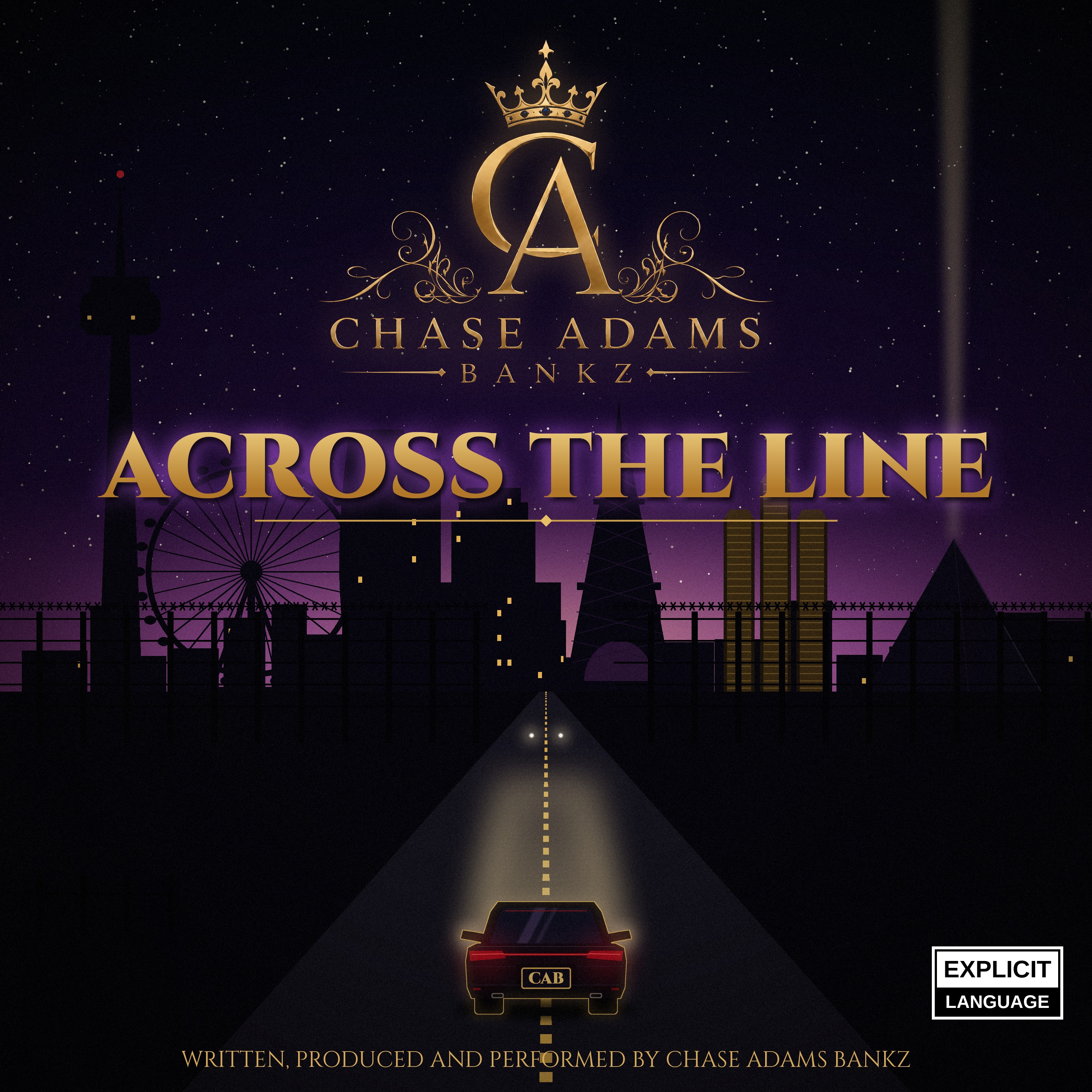 Across The Line by Chase Adams Bankz cover art