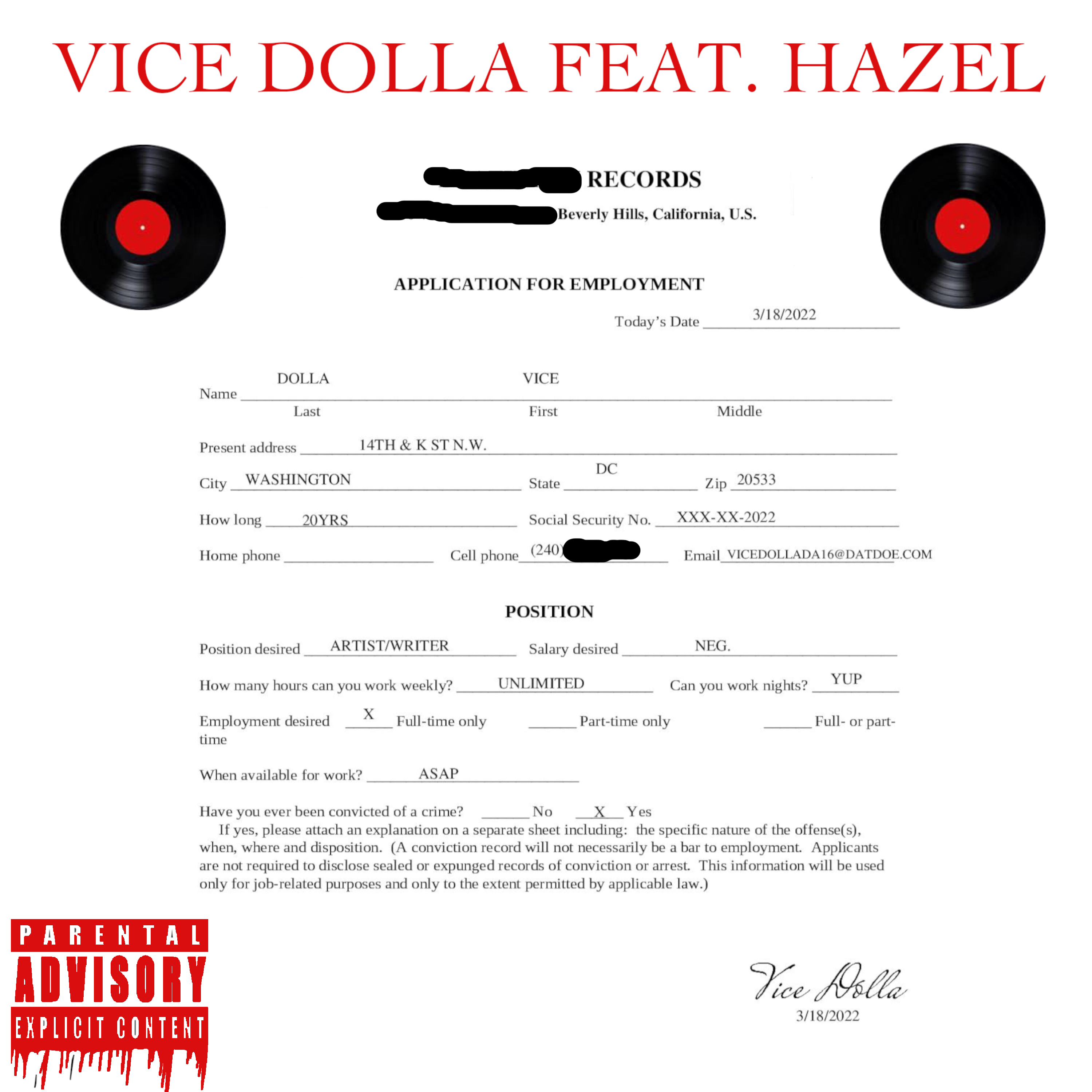 Application For DEATHROW artwork