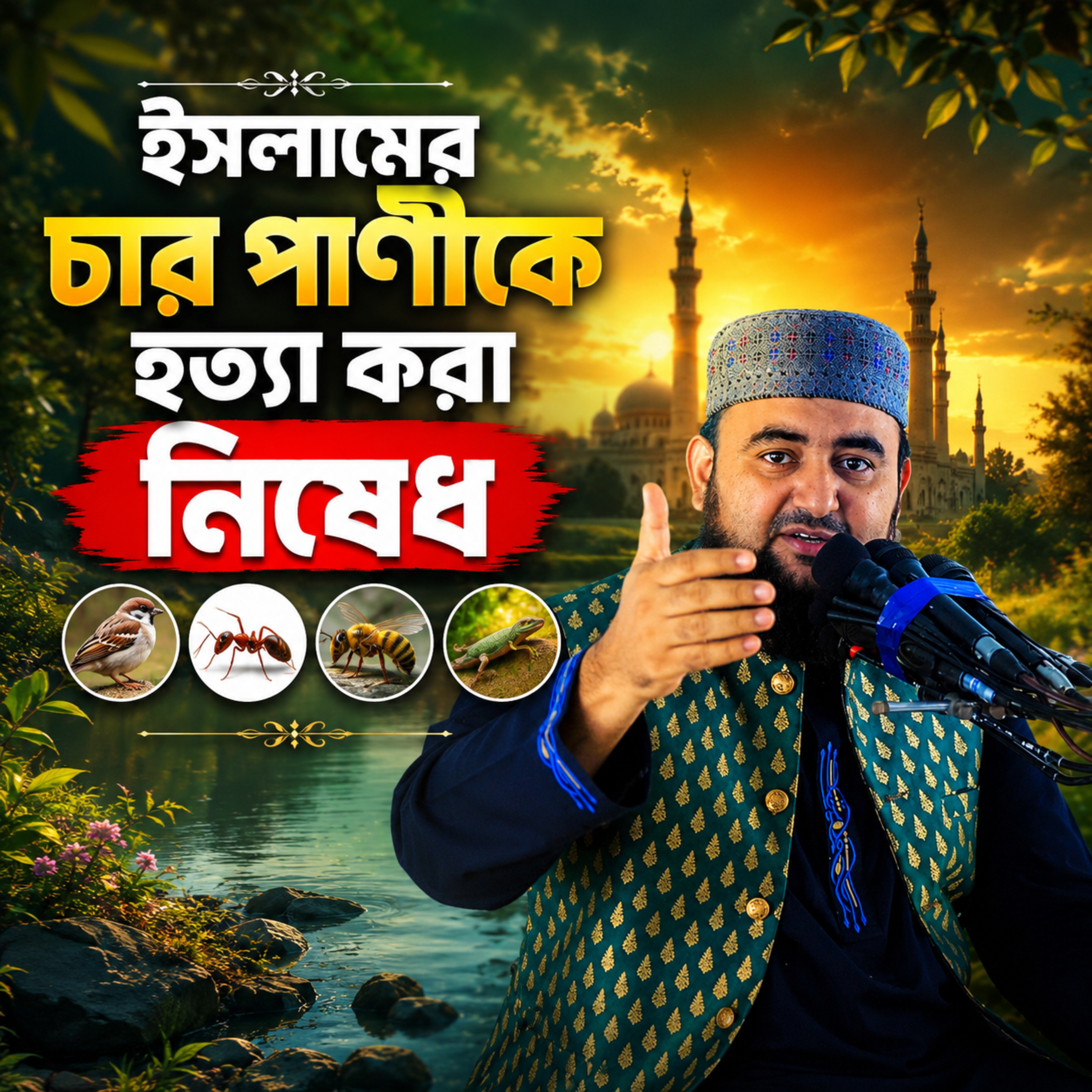 ইসলামের চার পানিকে হত্যা করা নিষেধ by Hafizur Rahman Siddique cover art
