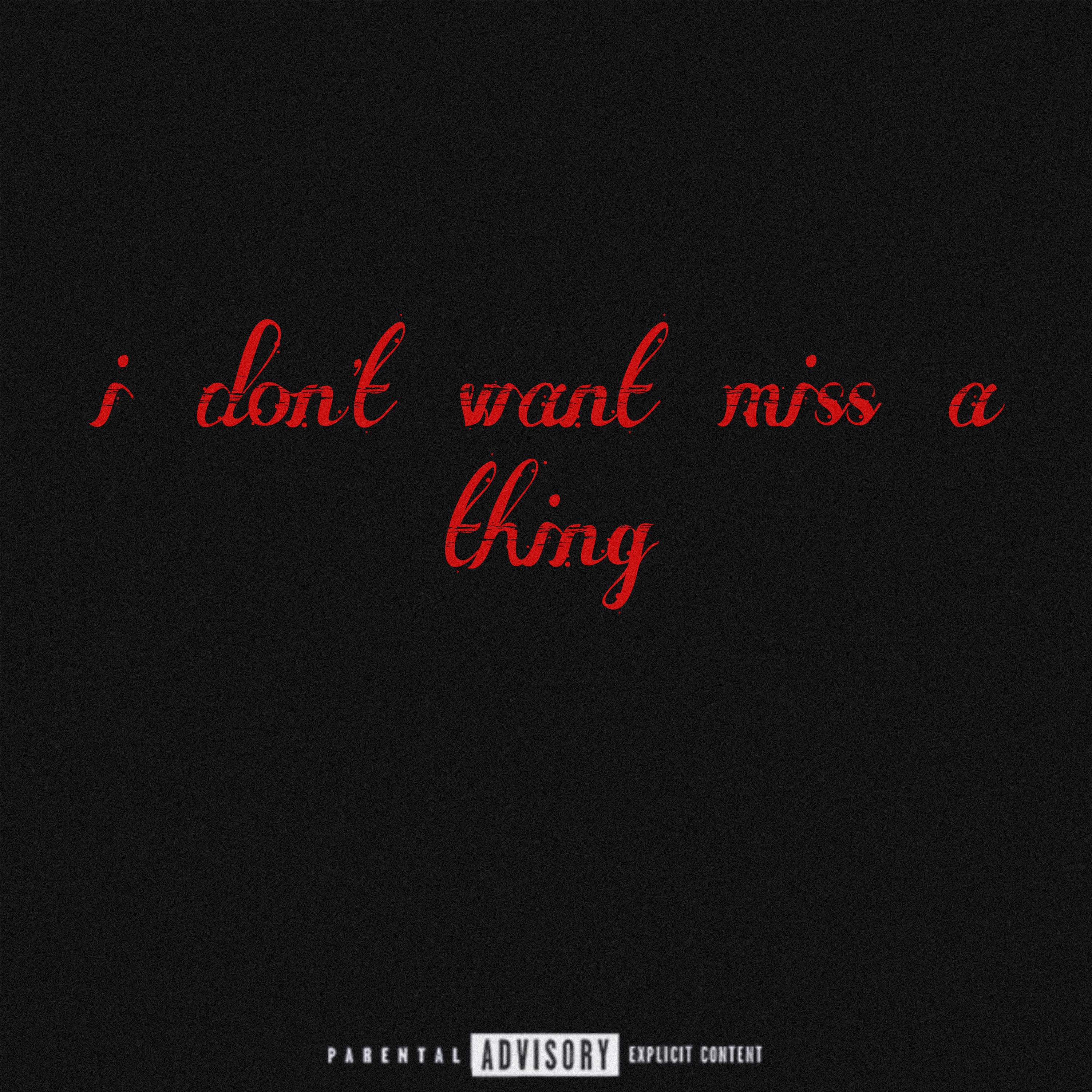 i don't want miss a thing artwork