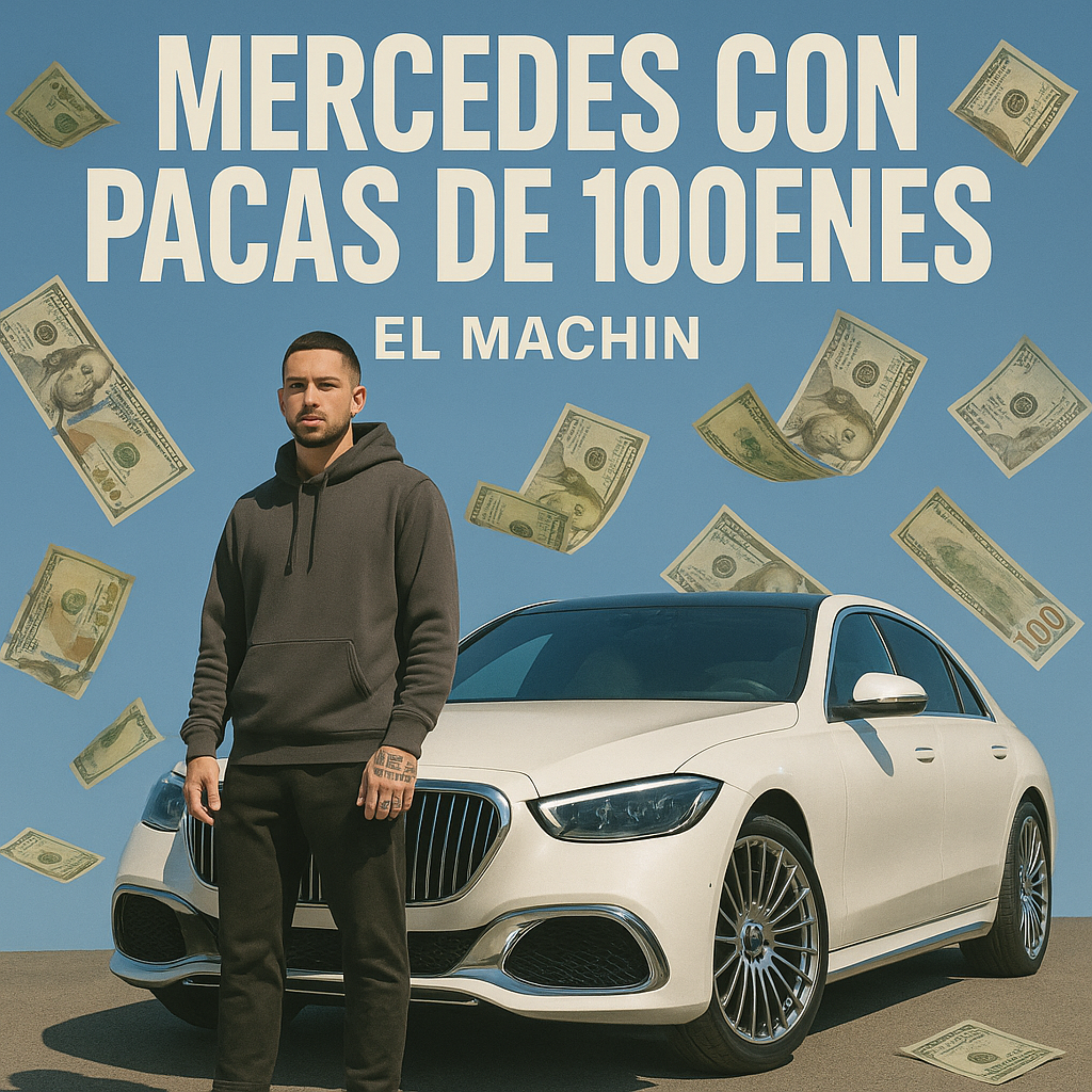 Mercedes Con Pacas De 100enes artwork