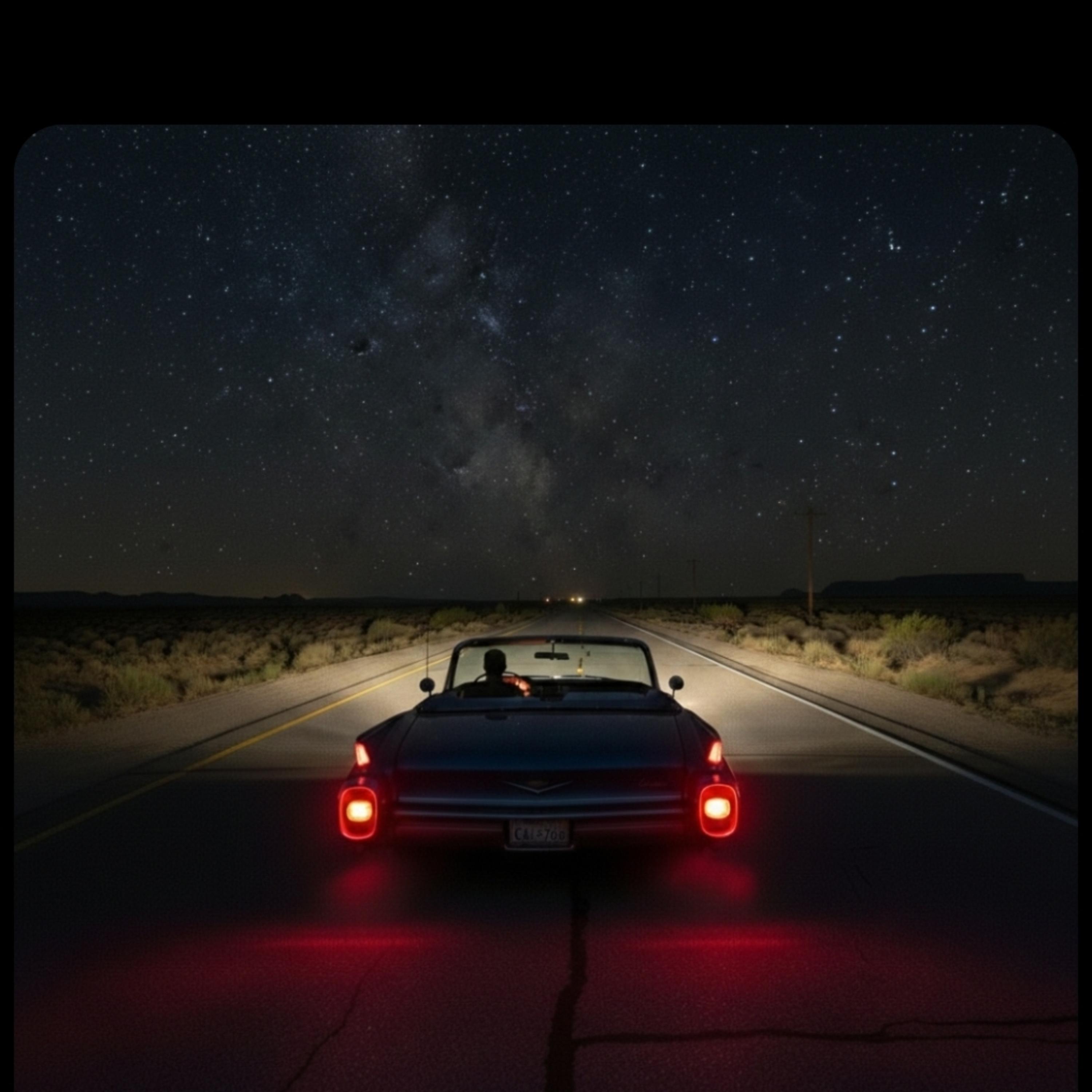 Alone on this endless road artwork