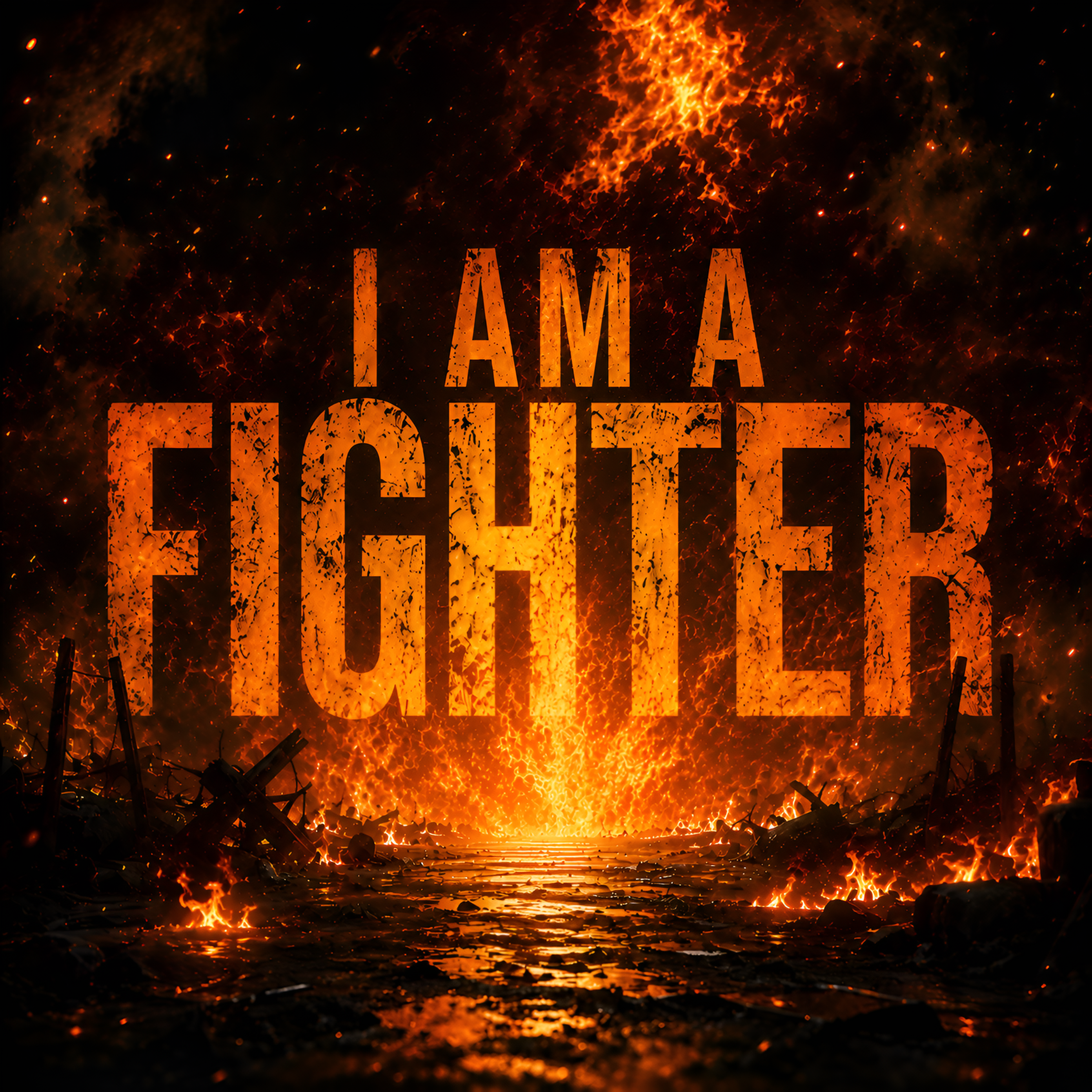 I am a Fighter by Fifty Vinc cover art