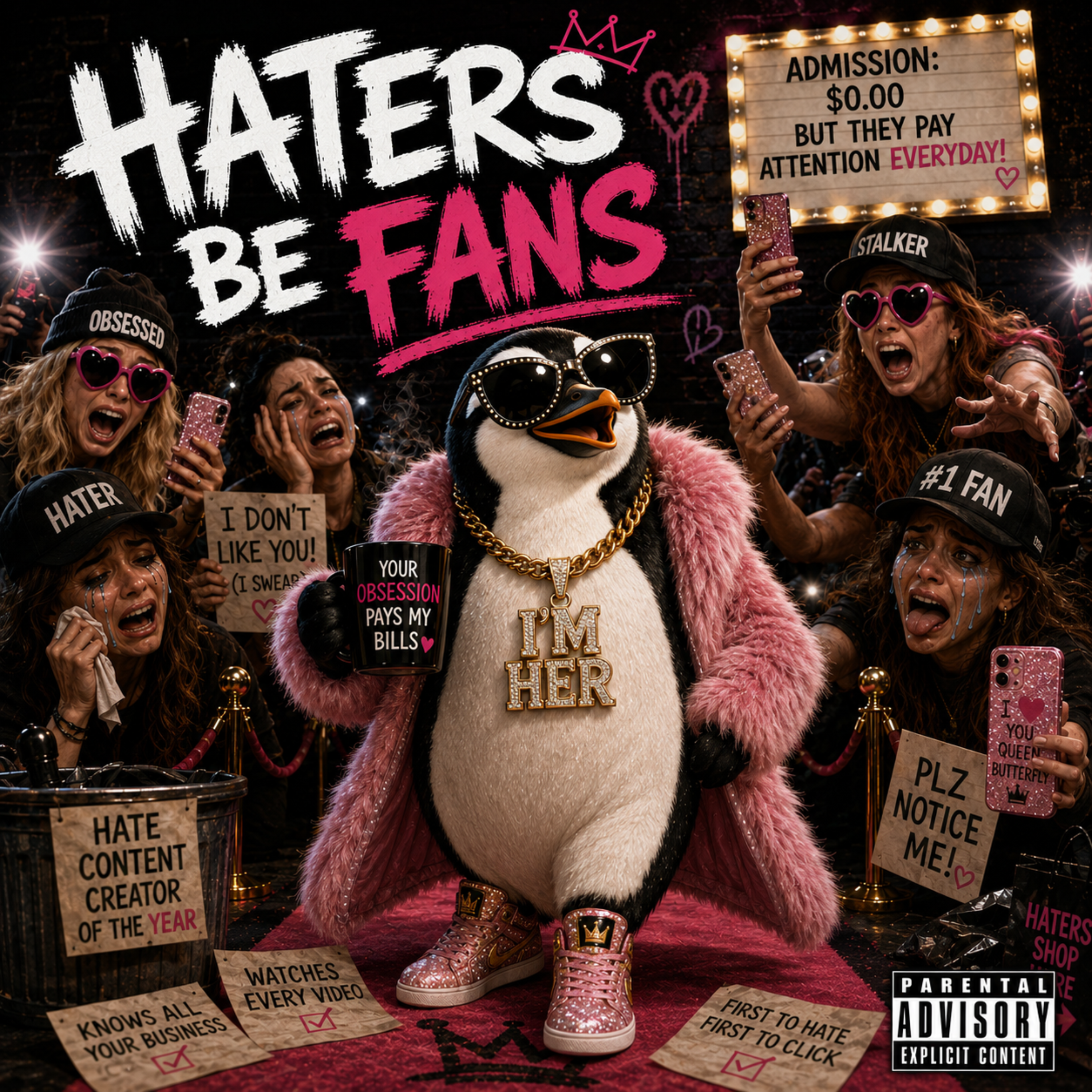 Haters Be Fans by Queen Butterfly cover art