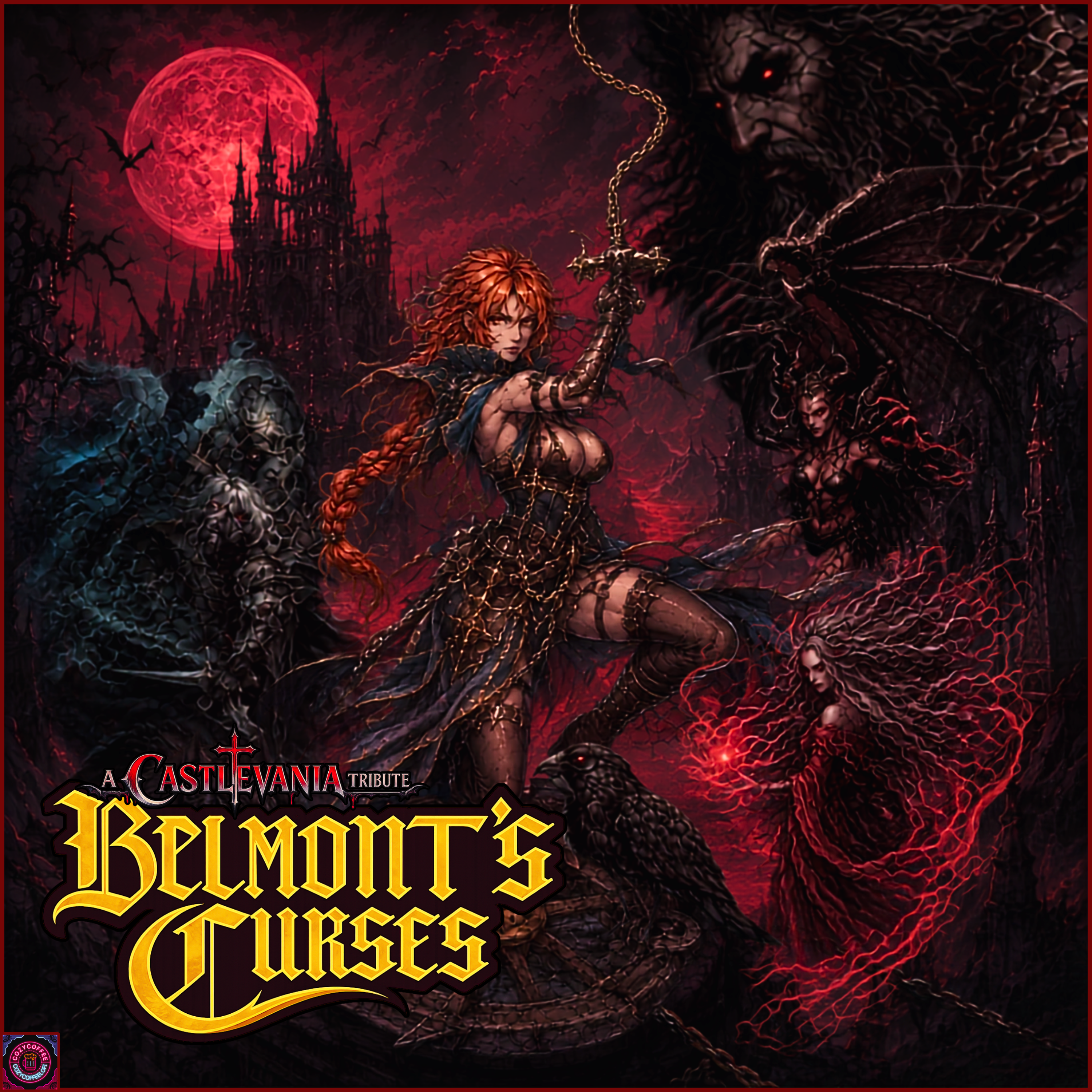 Belmont's Curses: A CastleVania Tribute (Gothic Metal Soundtrack) by CozyCoffeeLofi cover art