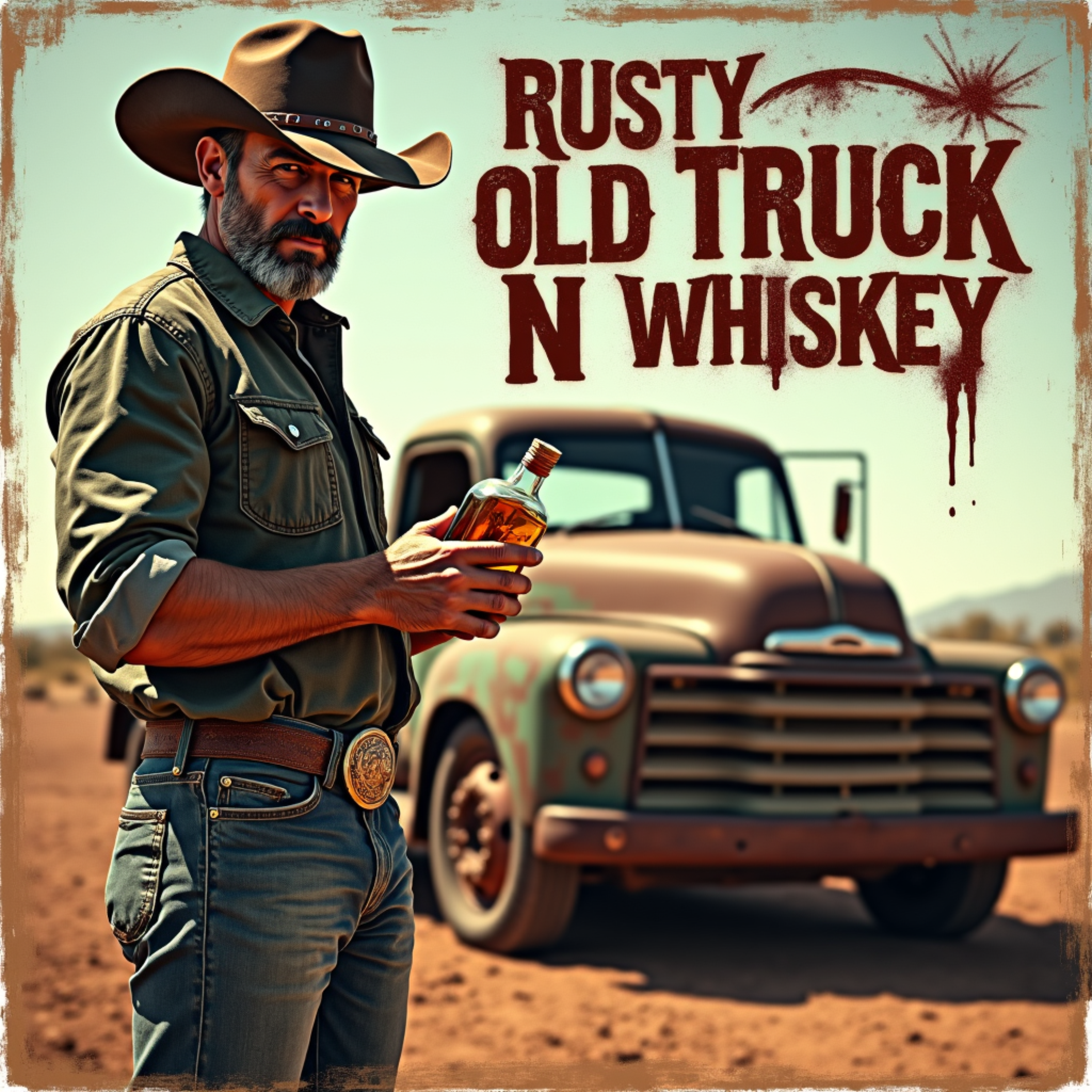 Rusty Old Truck N Whiskey artwork