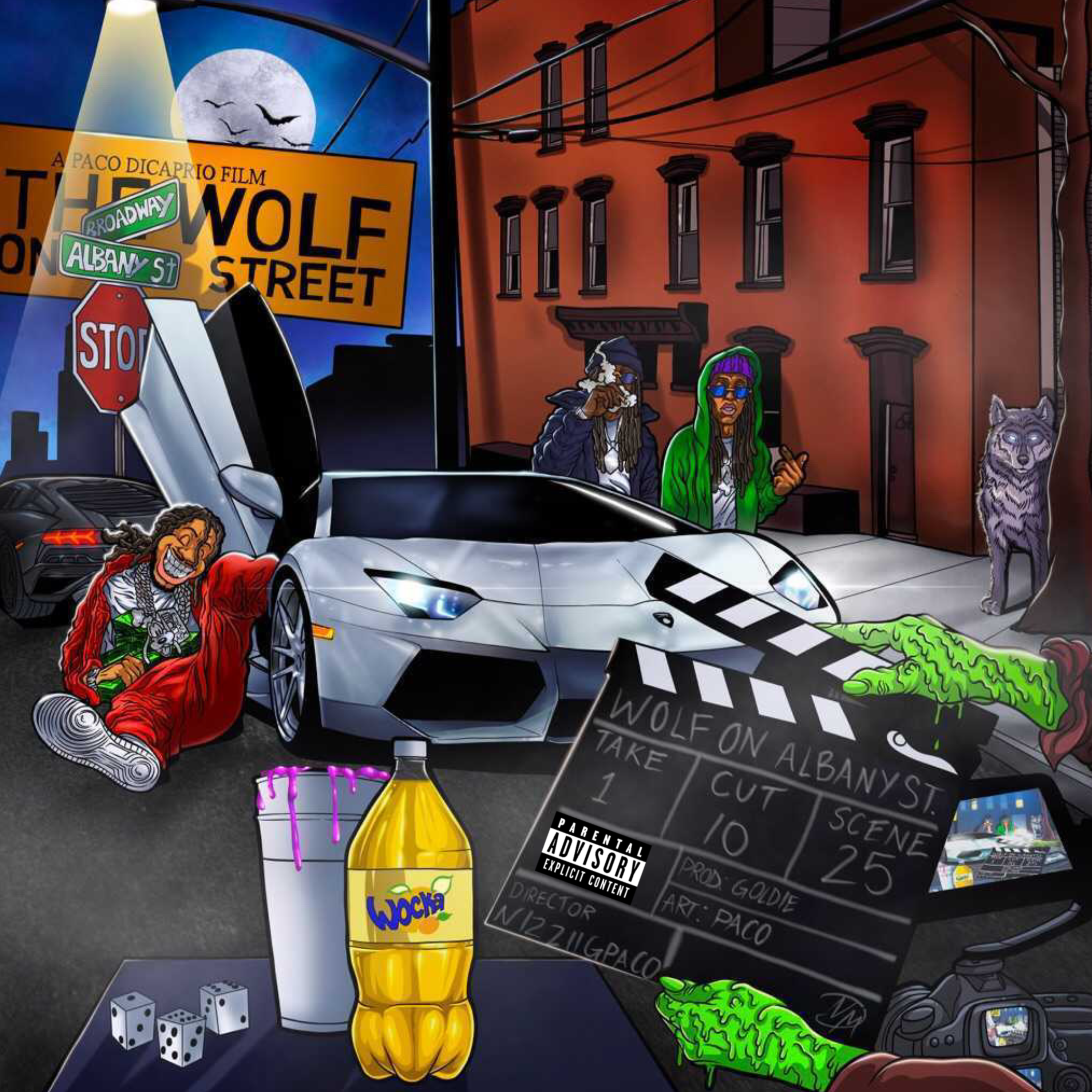 WOLF ON ALBANY ST artwork
