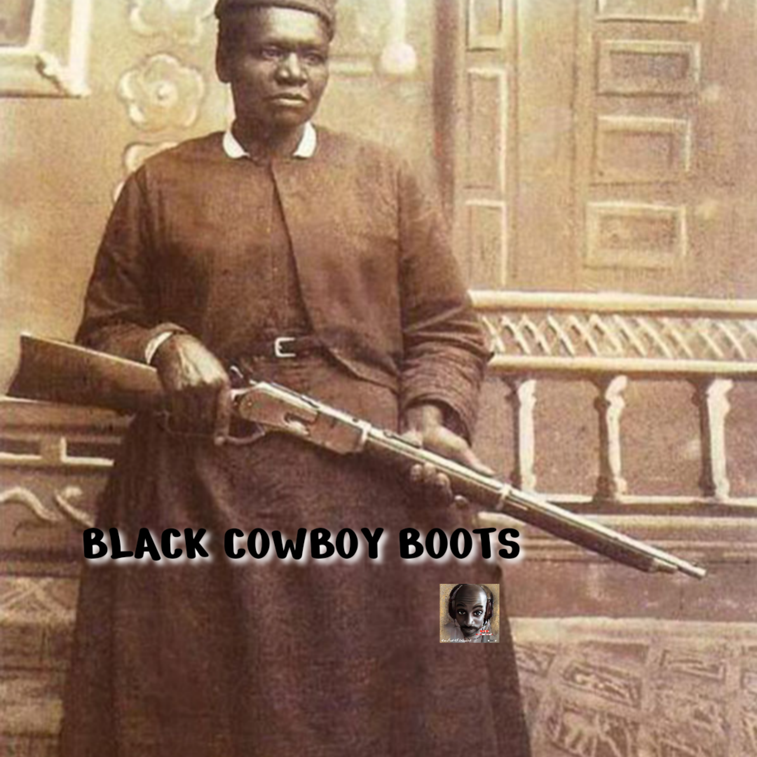 BLACK COWBOY BOOTS artwork