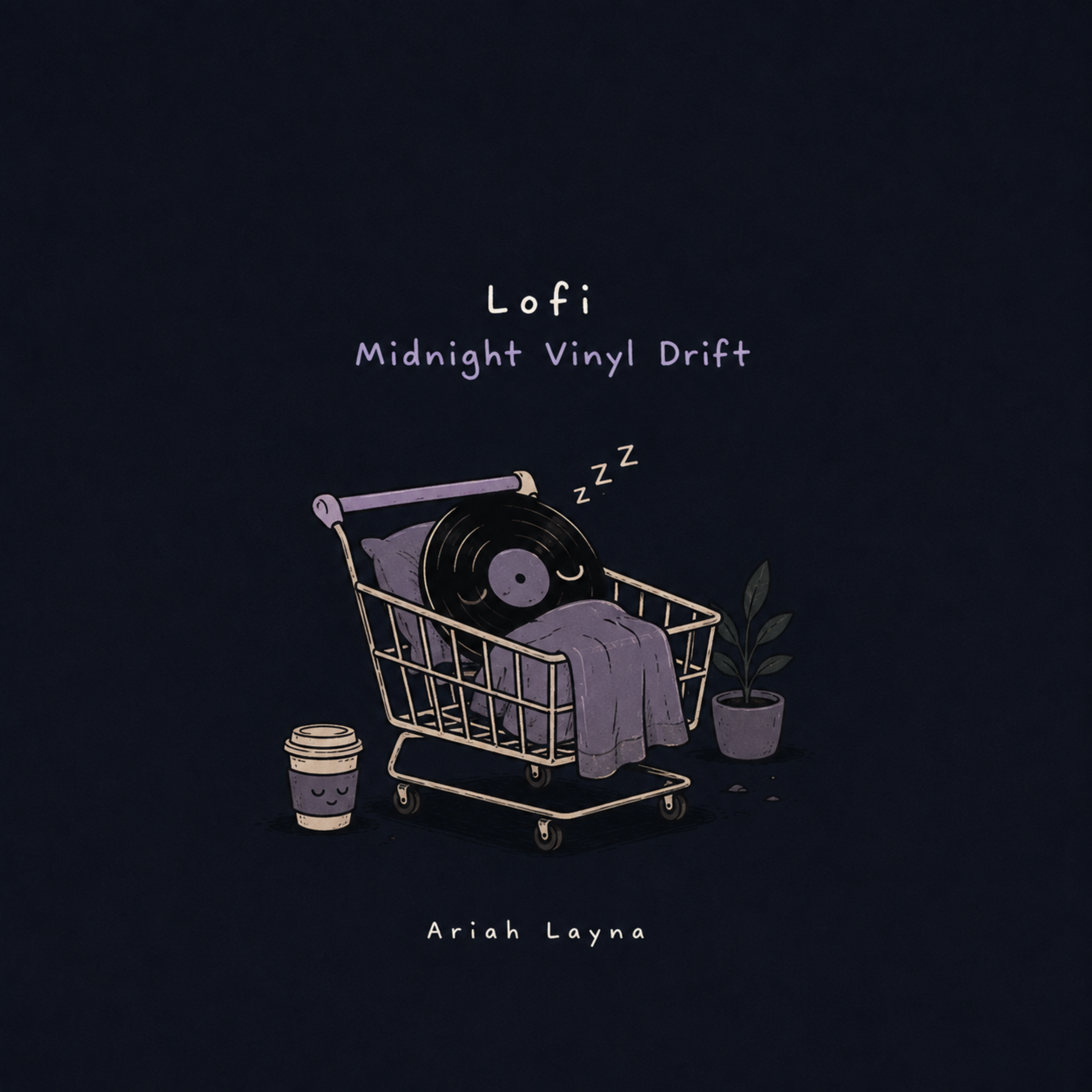 Lofi Midnight Vinyl Drift by Ariah Layna cover art