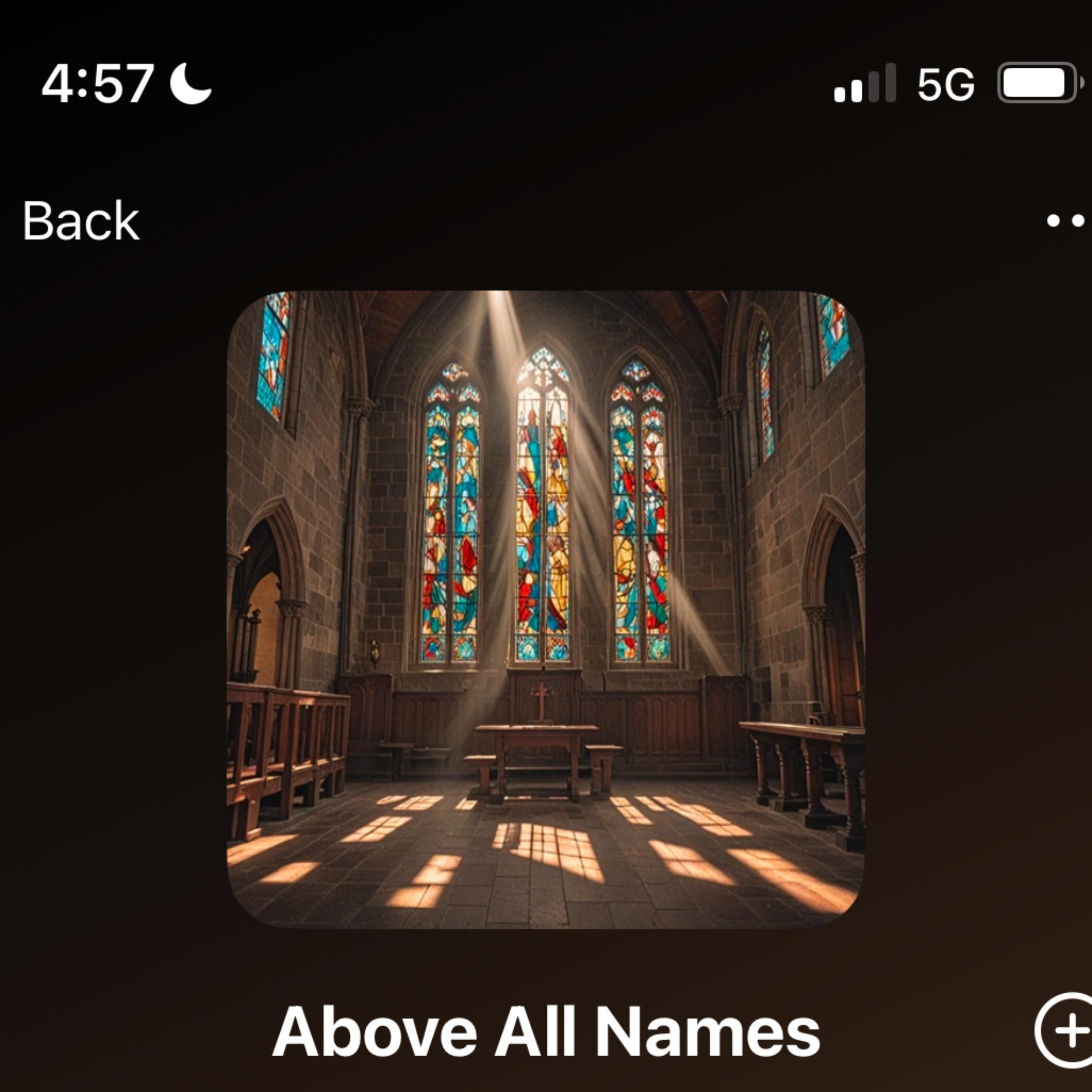 Above All Names artwork