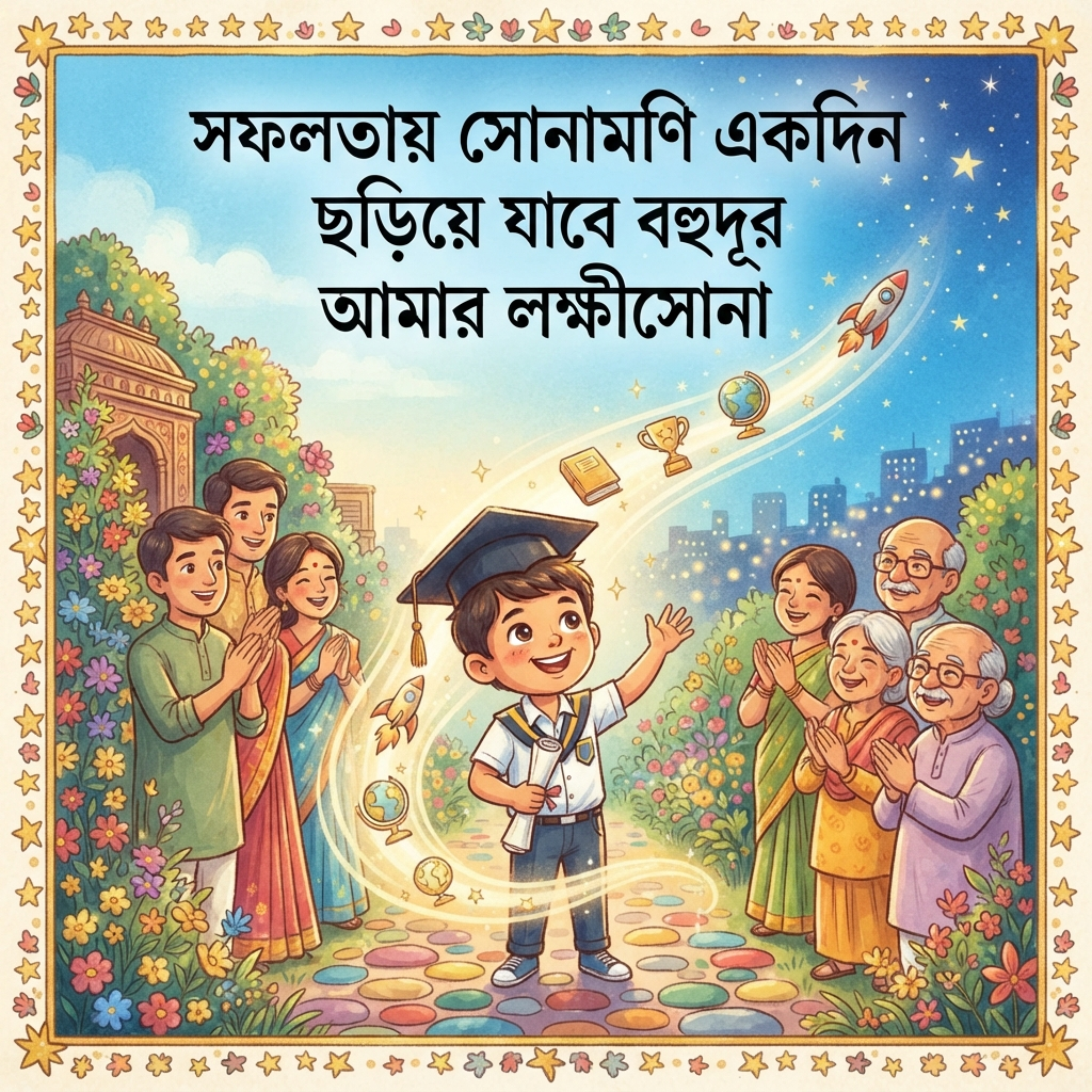 সফলতায় সোনামণি একদিন ছড়িয়ে যাবে বহুদূর আমার লক্ষীসোনা (Sofolotay Sonamoni Ekdin Chariye Jabe BohudurAmar Lokkhisona) by Mubin TusHar cover art