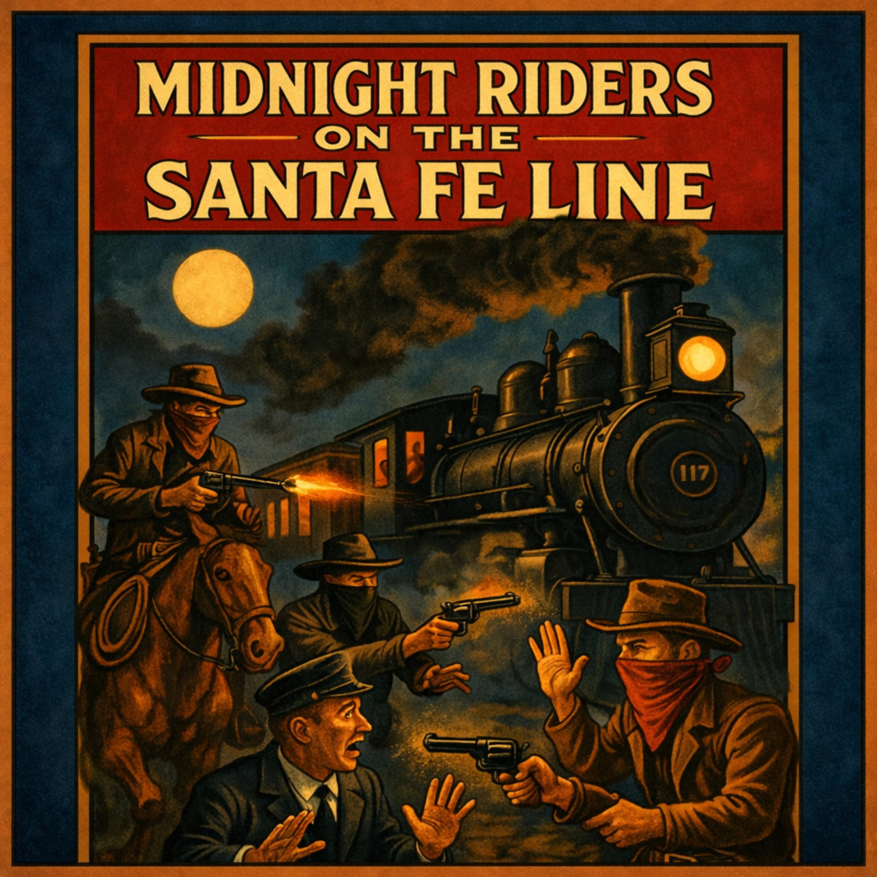 Midnight Riders On The Santa Fe Line artwork