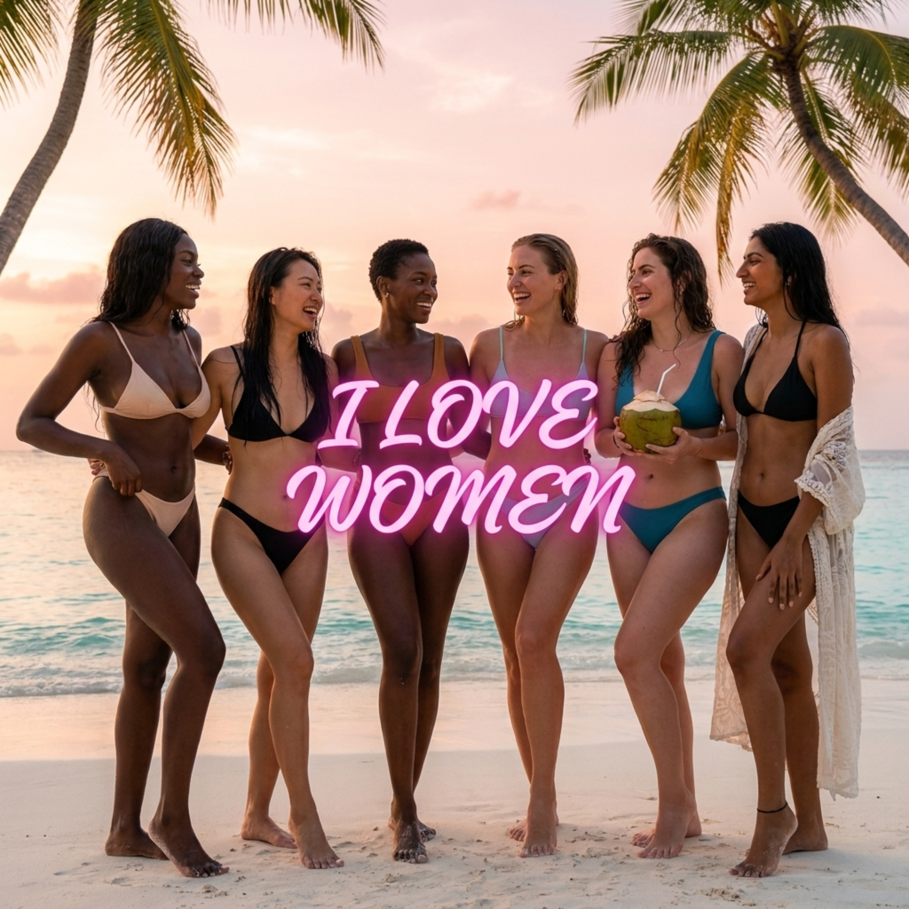 I LOVE WOMEN artwork