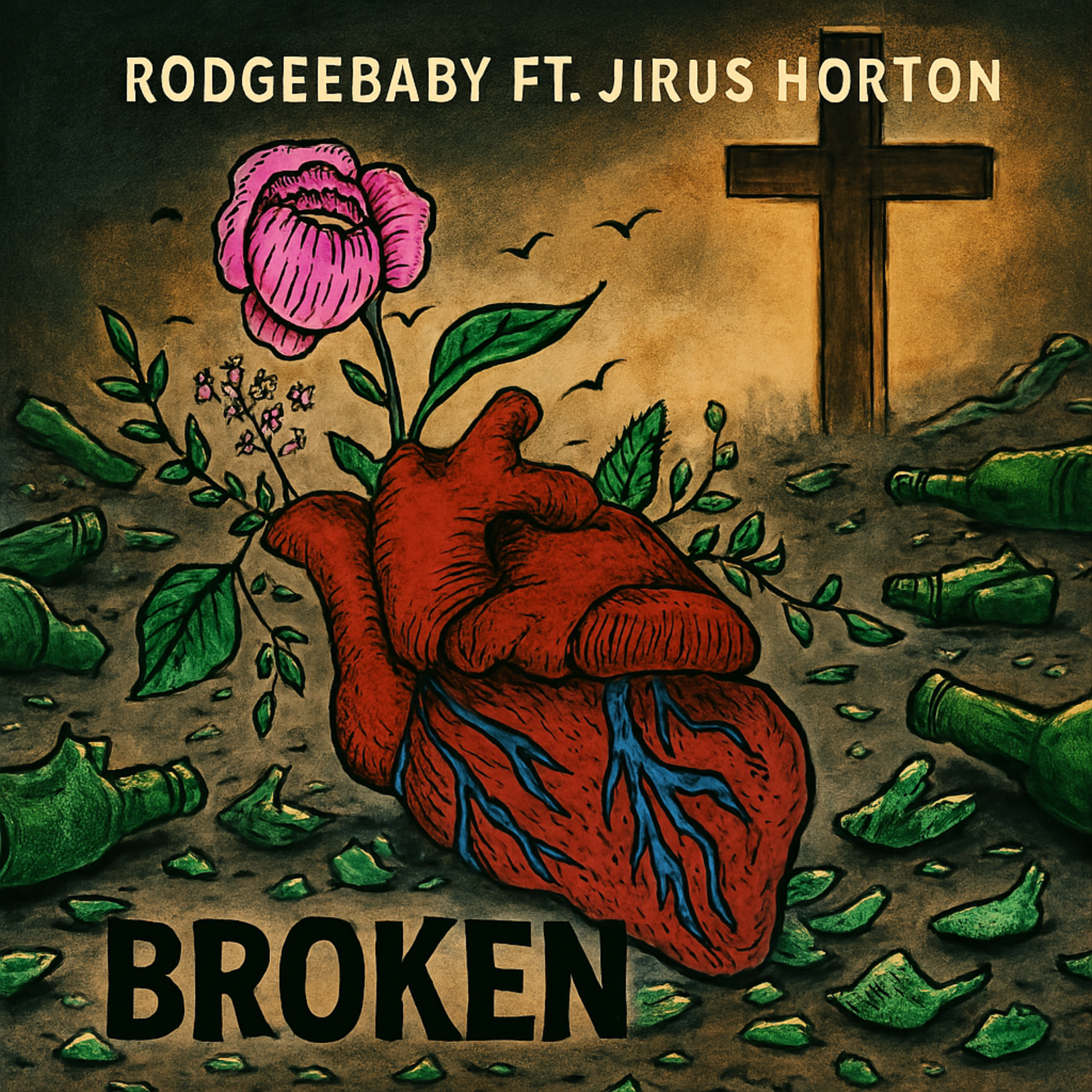Broken artwork