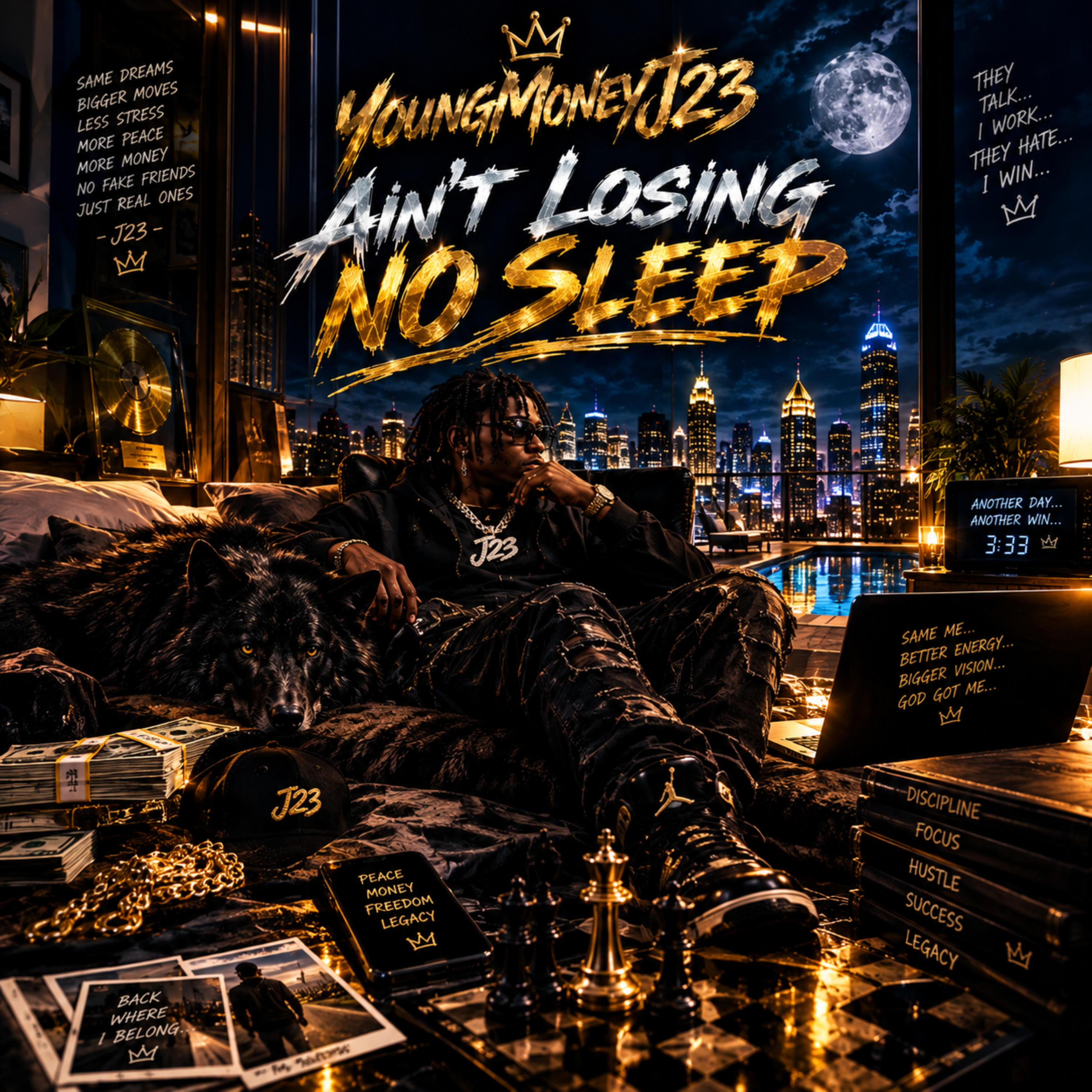 Ain’t Losing No Sleep by YoungMoneyJ23 cover art