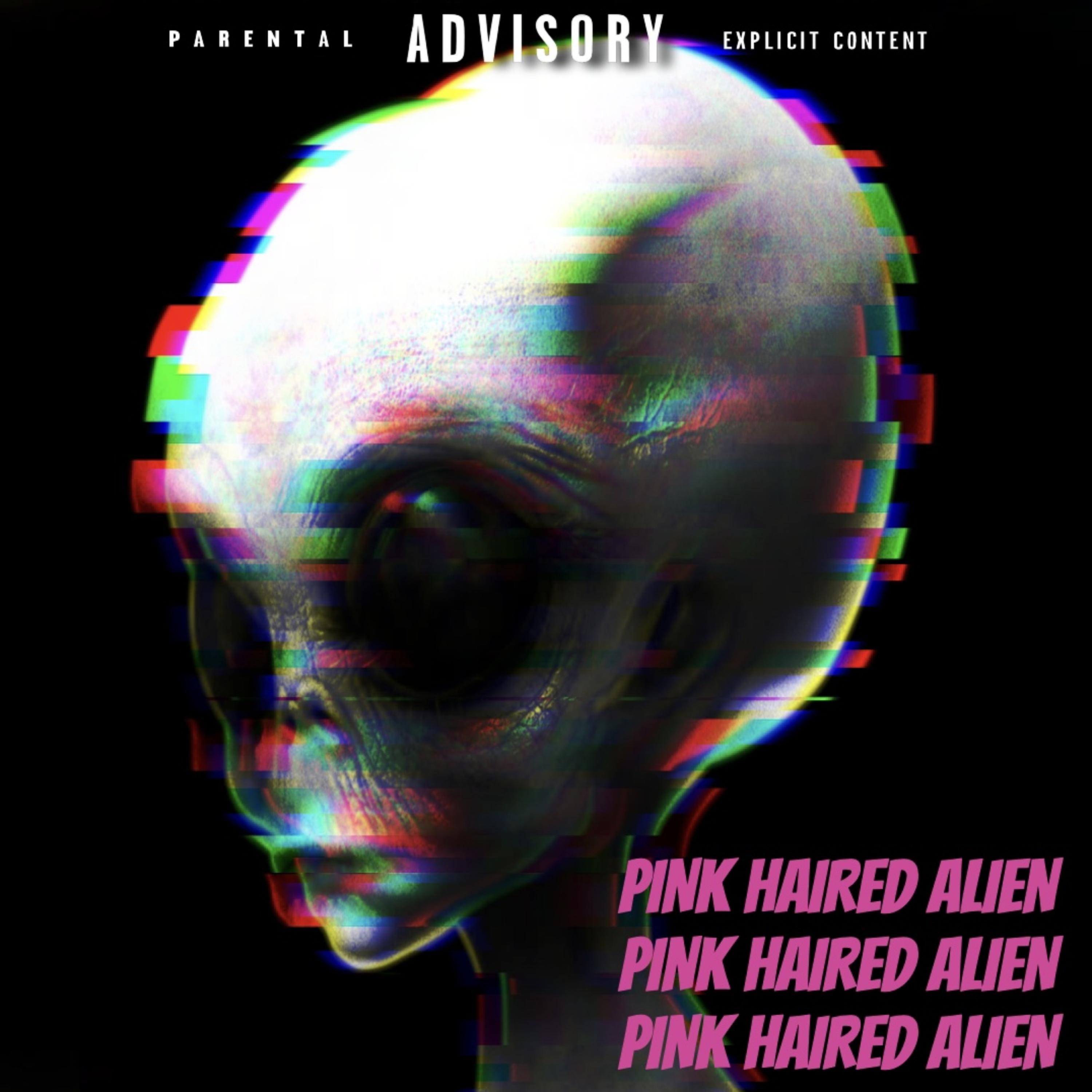 P!NK HAIRED ALIEN artwork