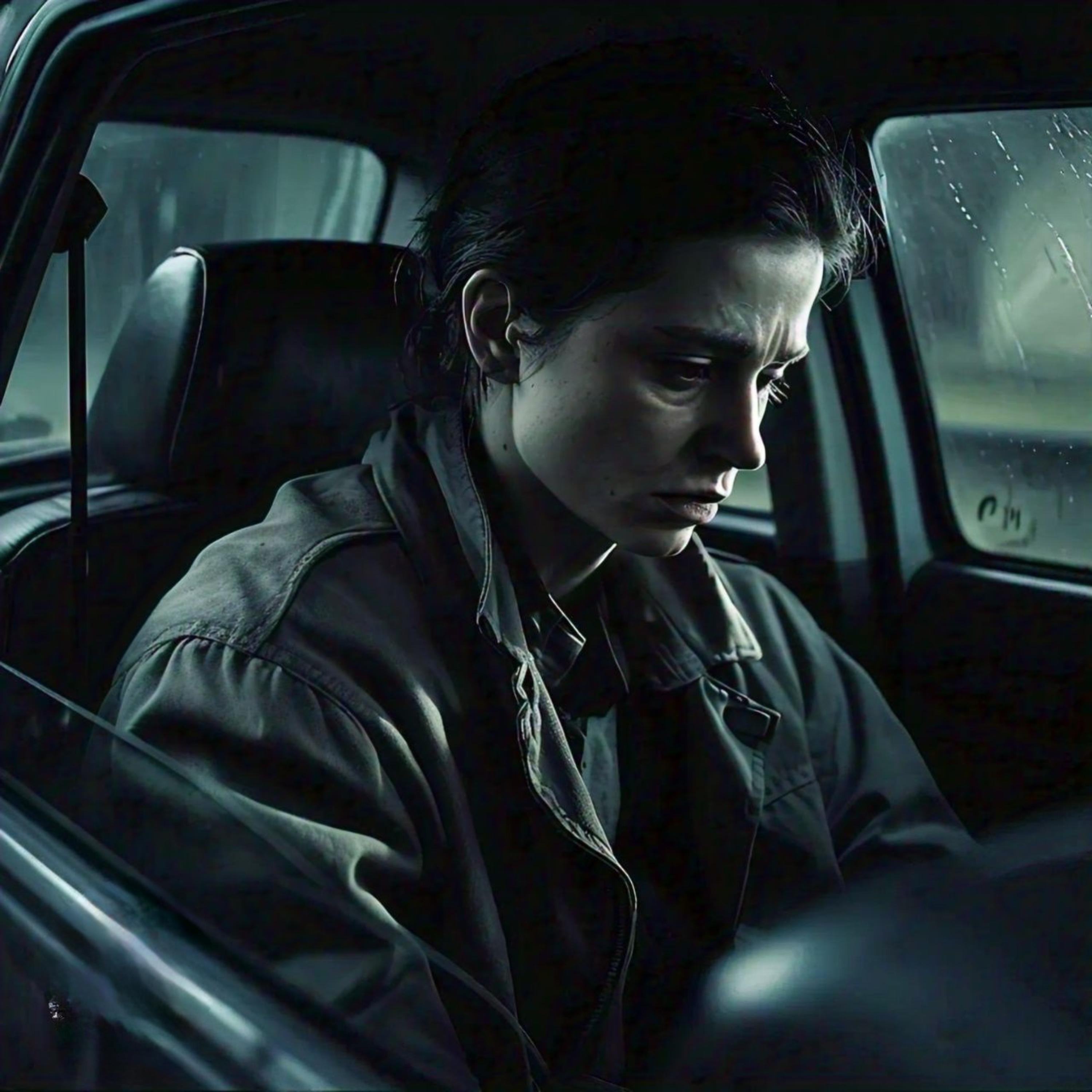 Empty passenger seat artwork