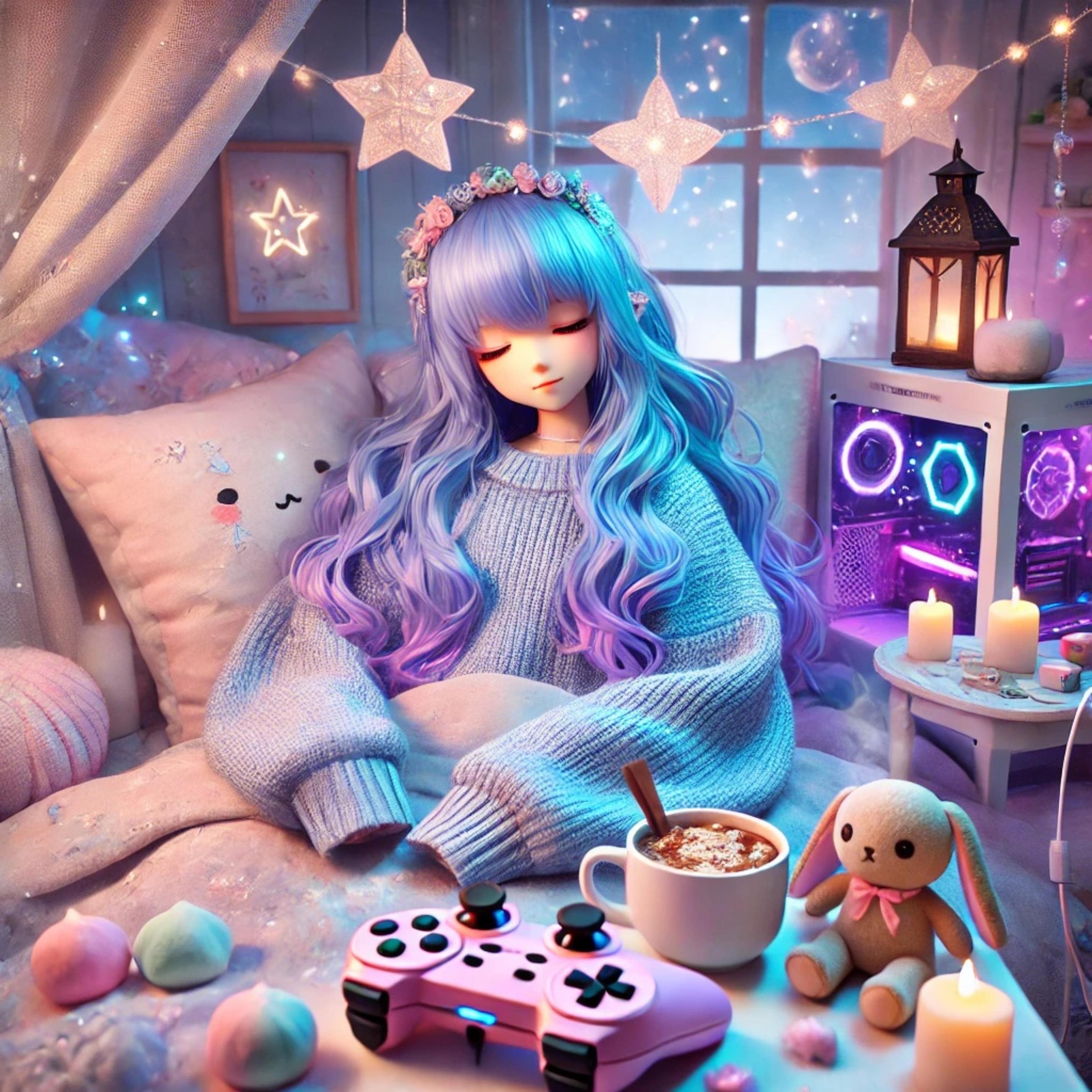 Pixel Rain Lullaby artwork
