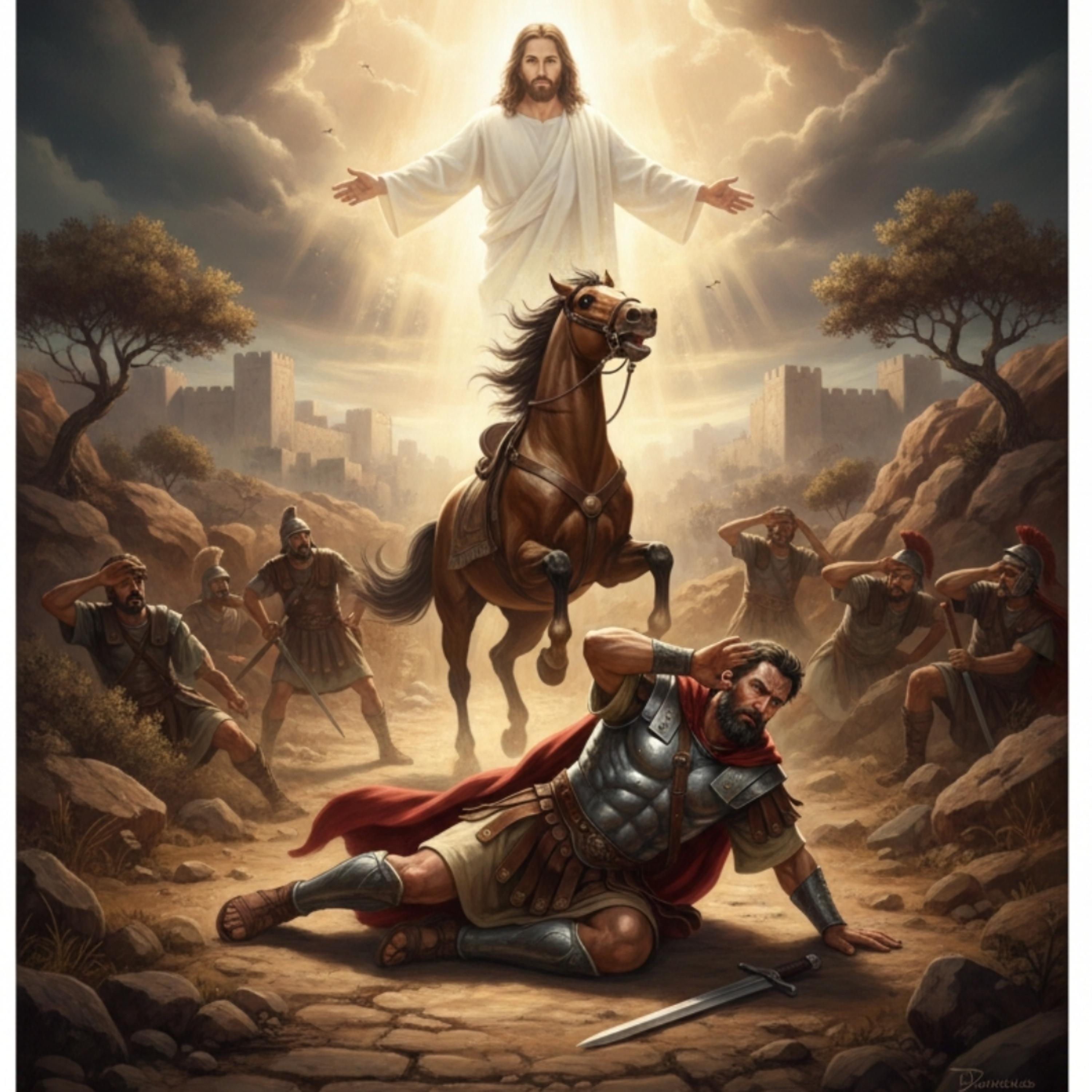 O clarão no caminho é Jesus artwork