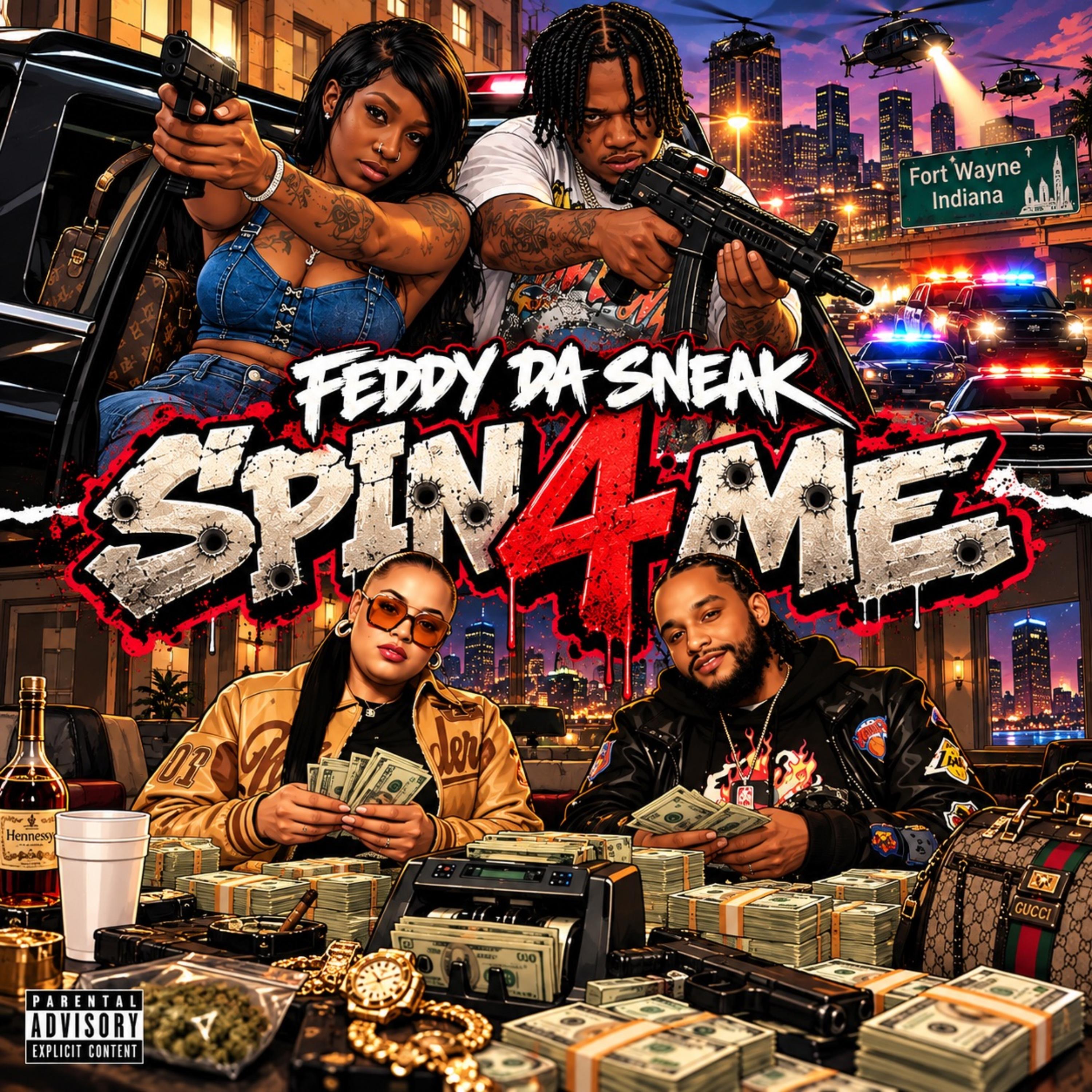 Spin 4 Me by Feddy Da Sneak  cover art