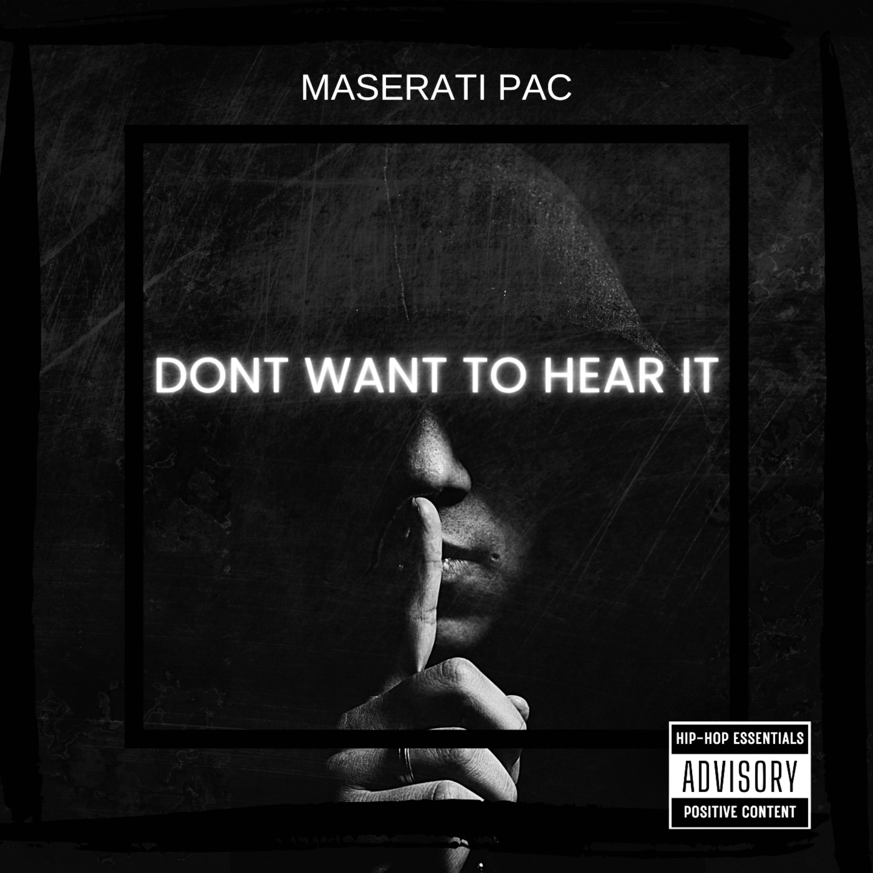 DONT WANT TO HEAR IT artwork