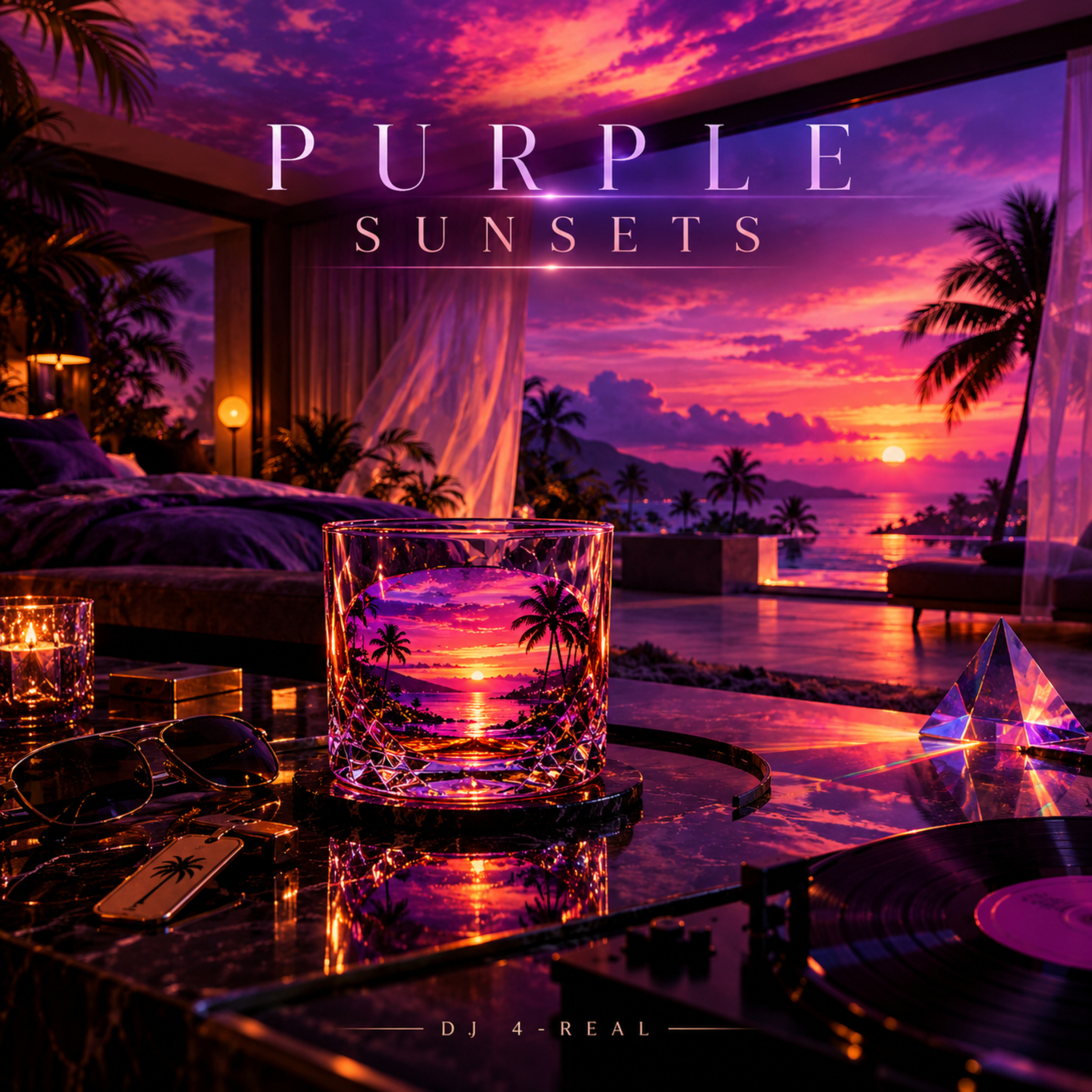 Purple Sunsets by Dj 4-Real cover art