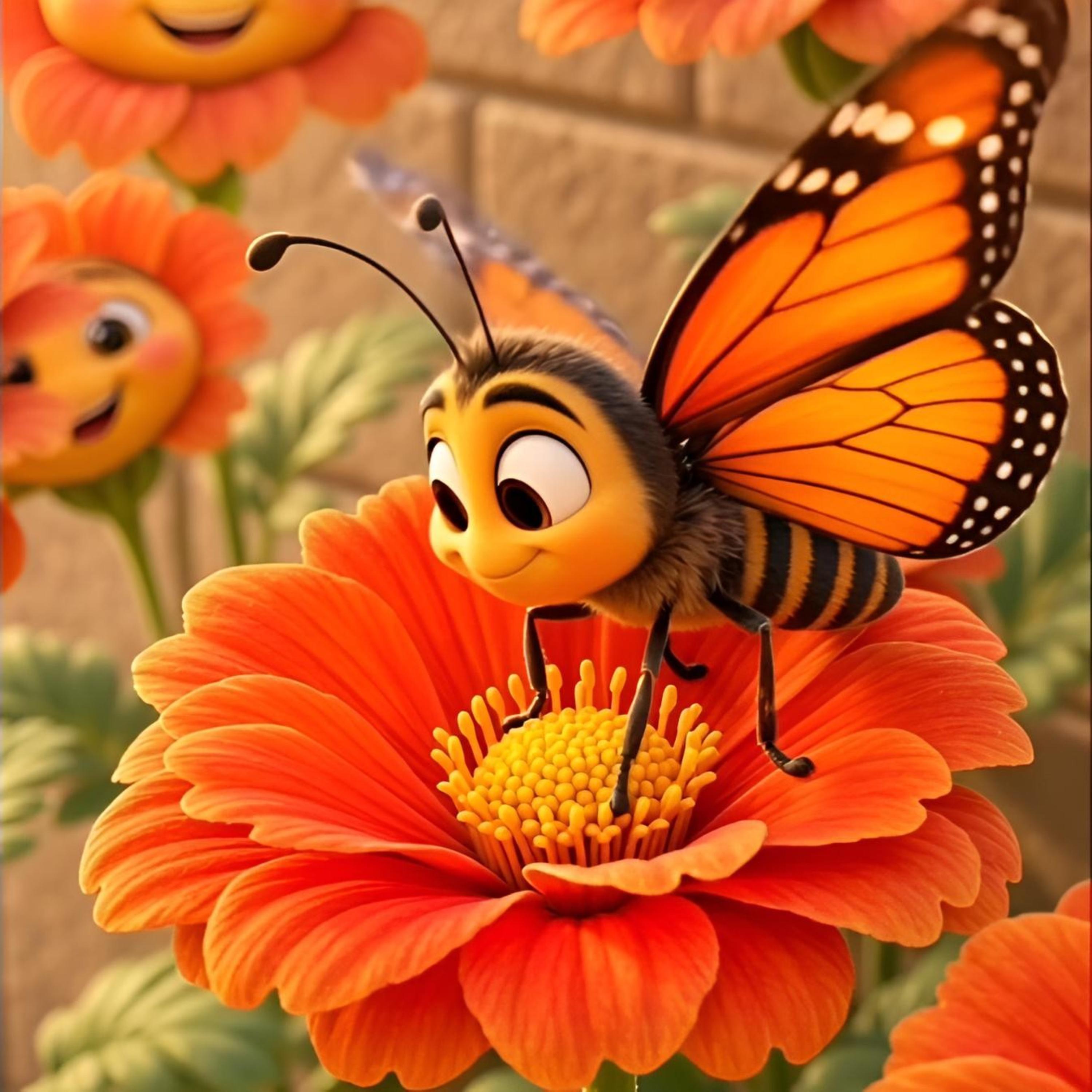 Butterfly Bringing Joy And Cheer by DownBurst Media Kids cover art