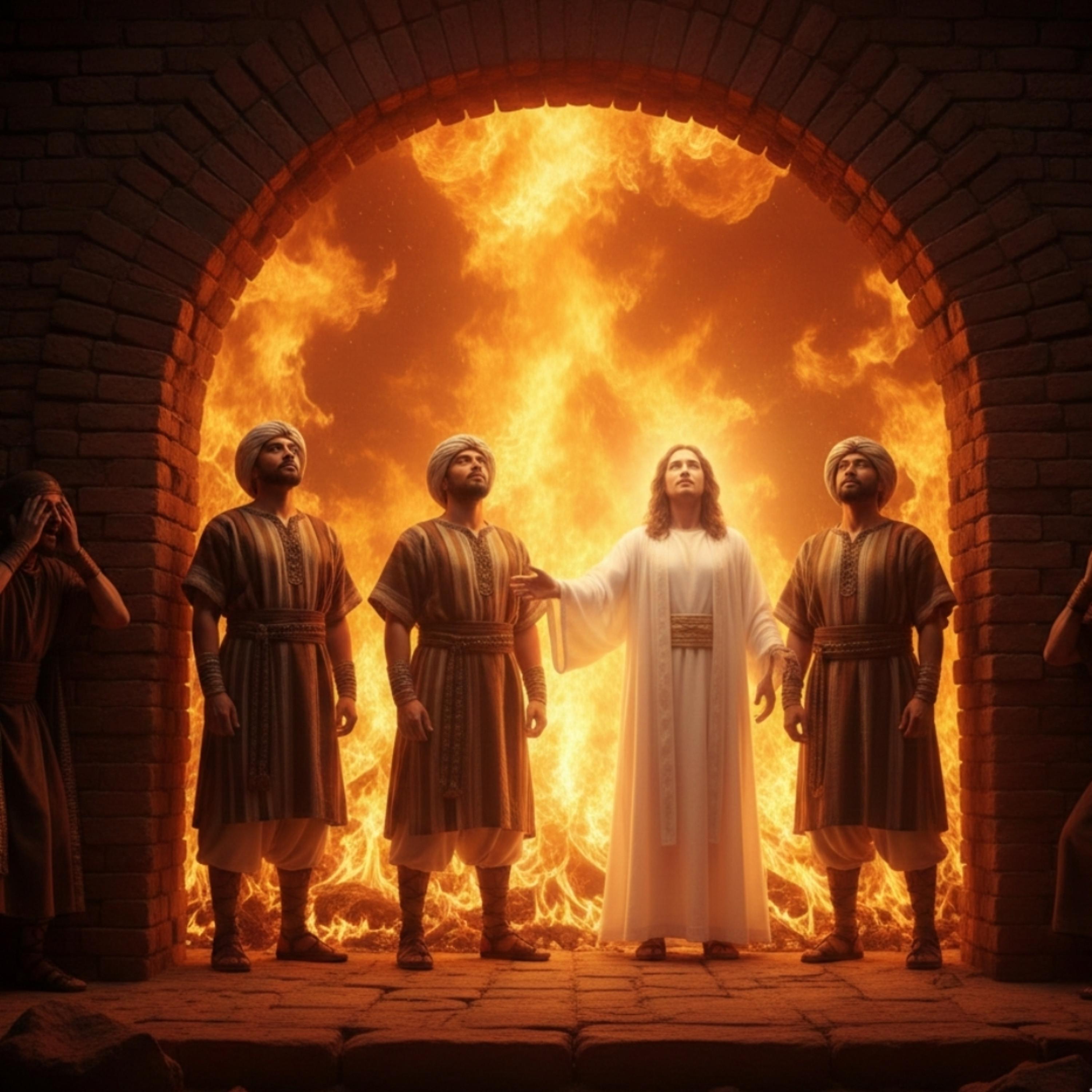 Jesus na fornalha artwork