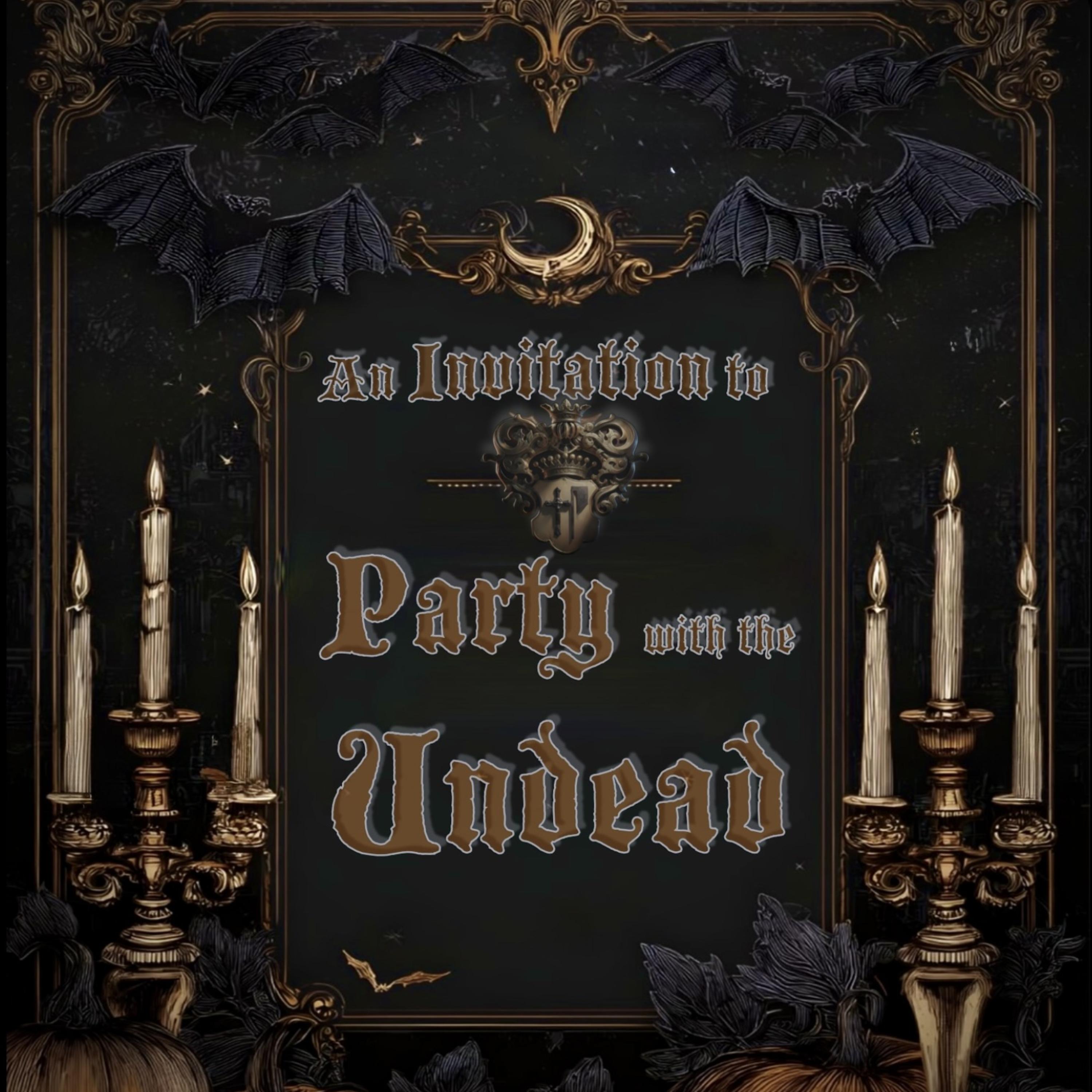 An Invitation to Party with the Undead by Conrad Mortiss cover art