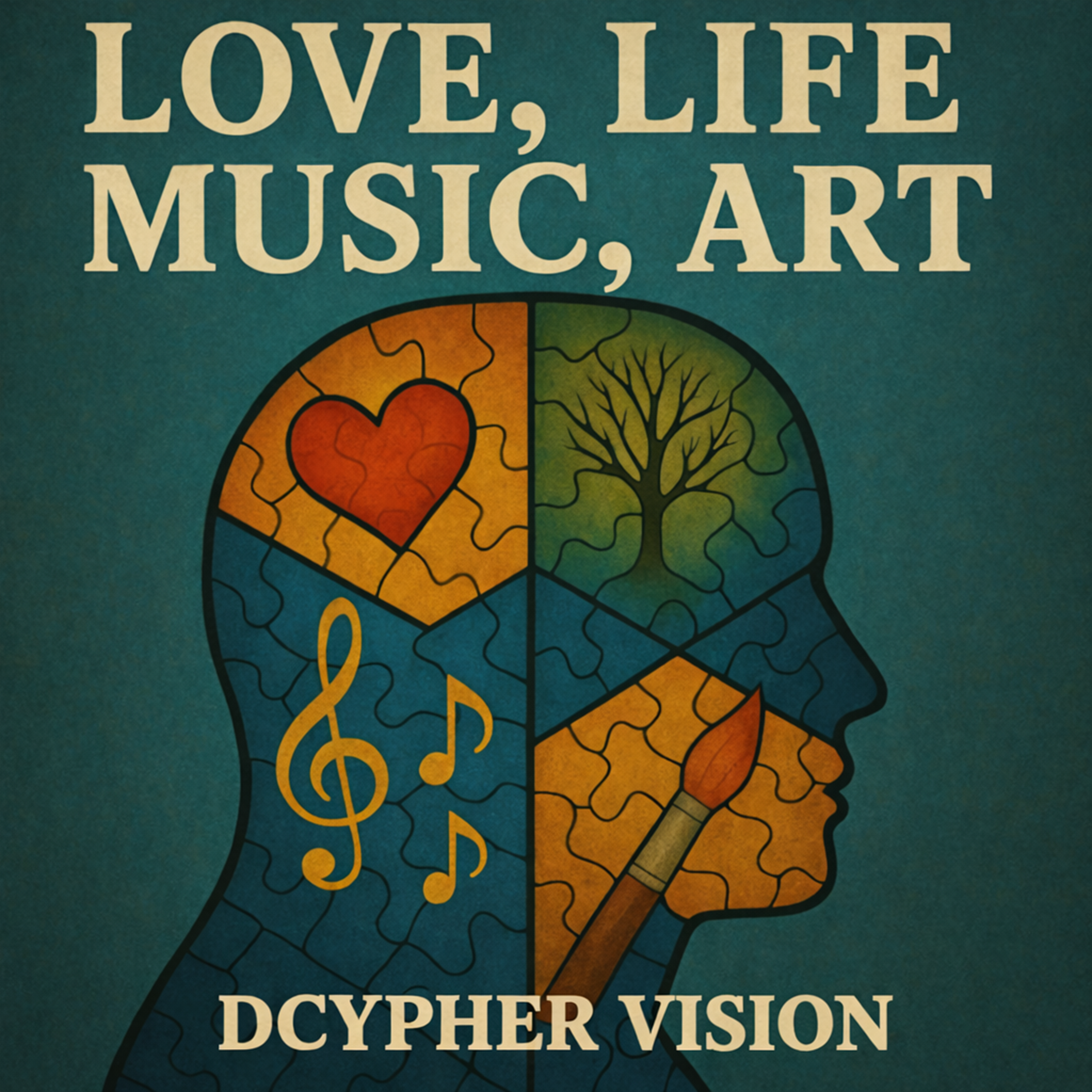 Love, Life, Music, Art artwork