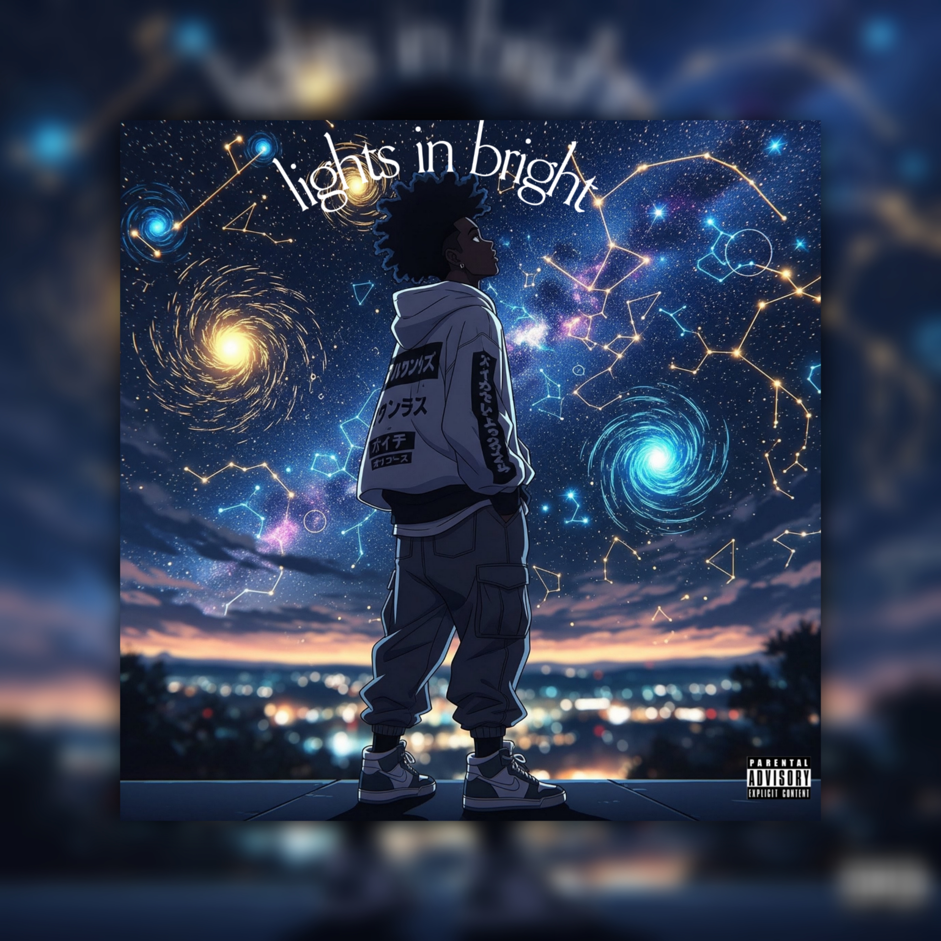 lights in bright artwork