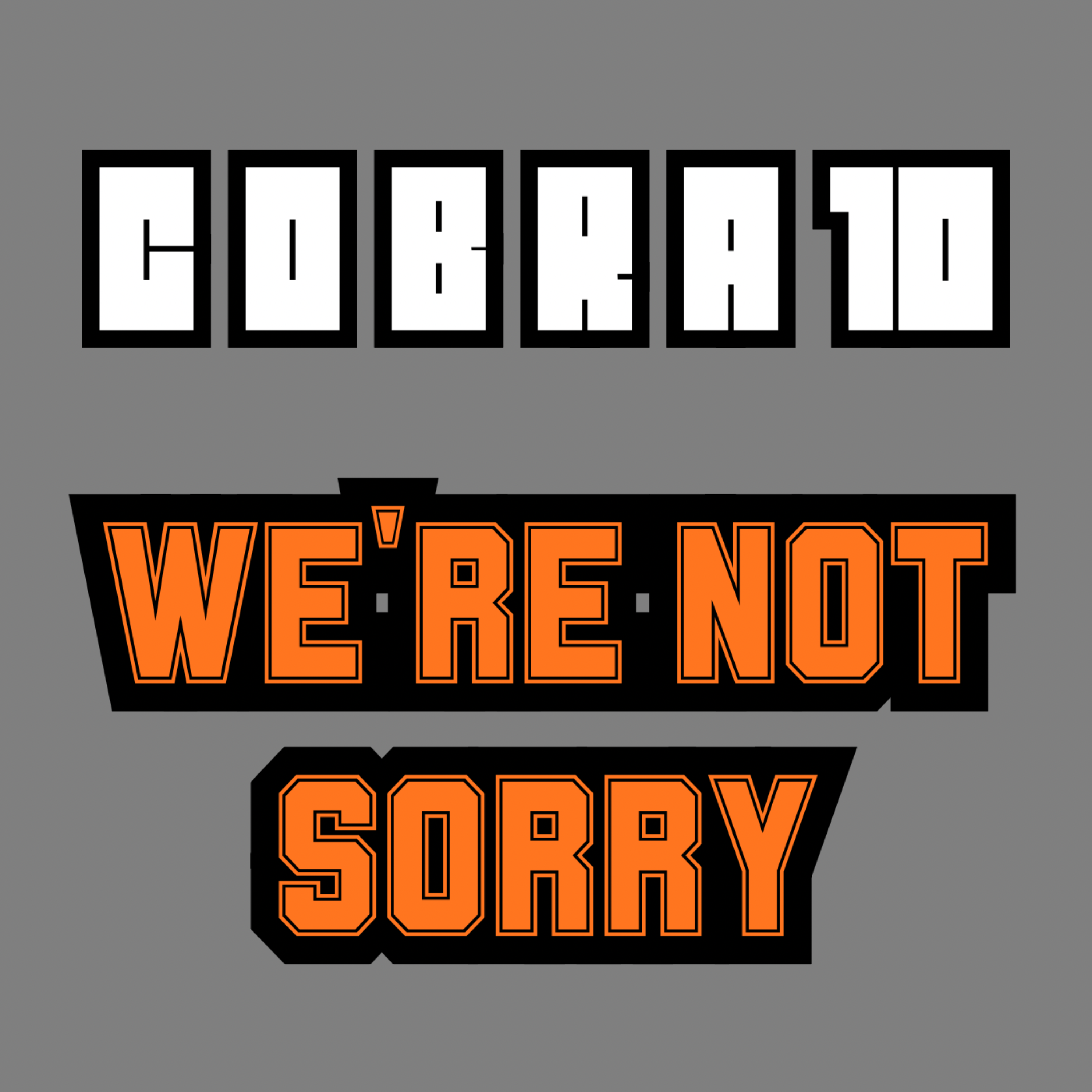We're Not Sorry artwork