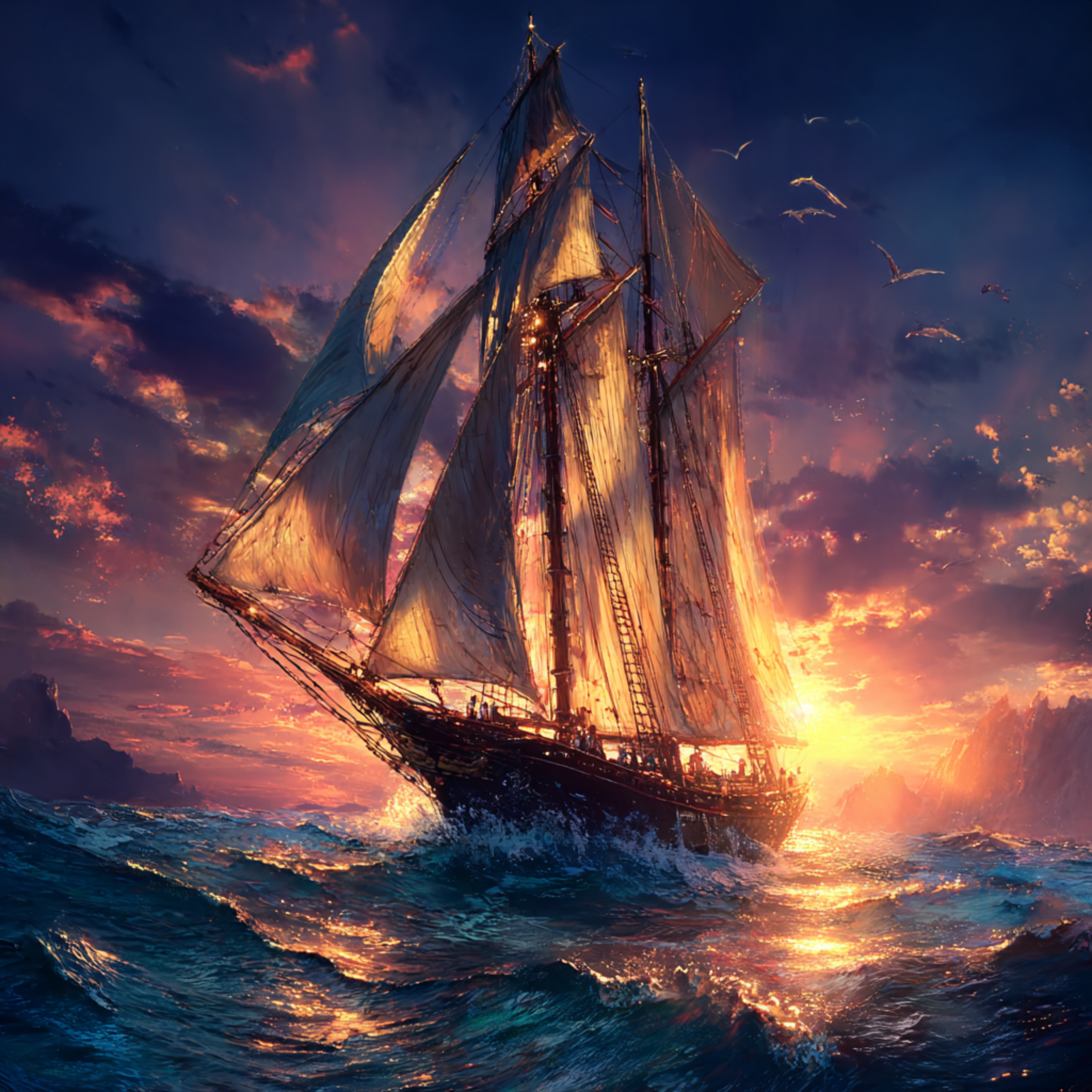 Set the sails artwork