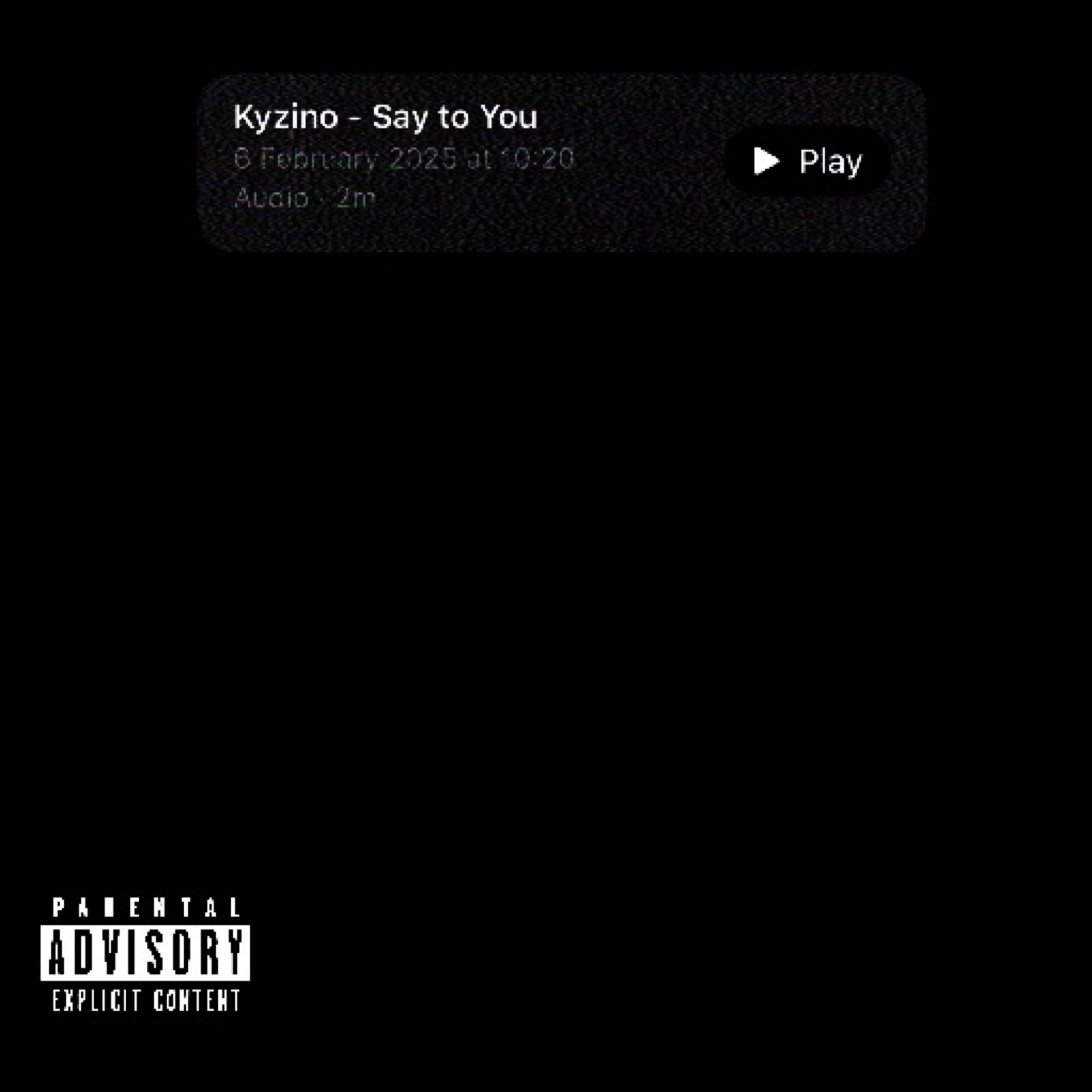 Say To You/Broken Pieces artwork