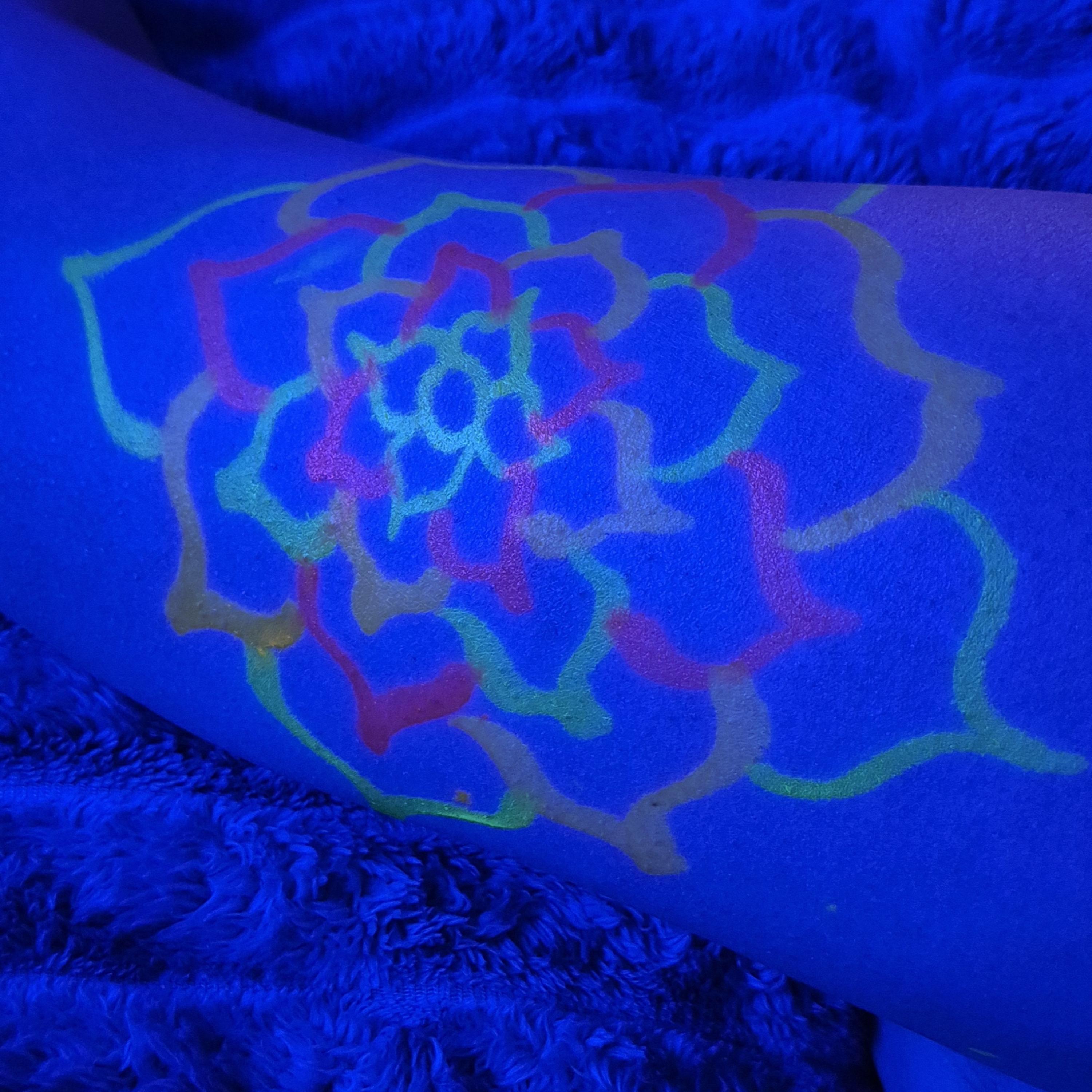 neon dust prayer artwork