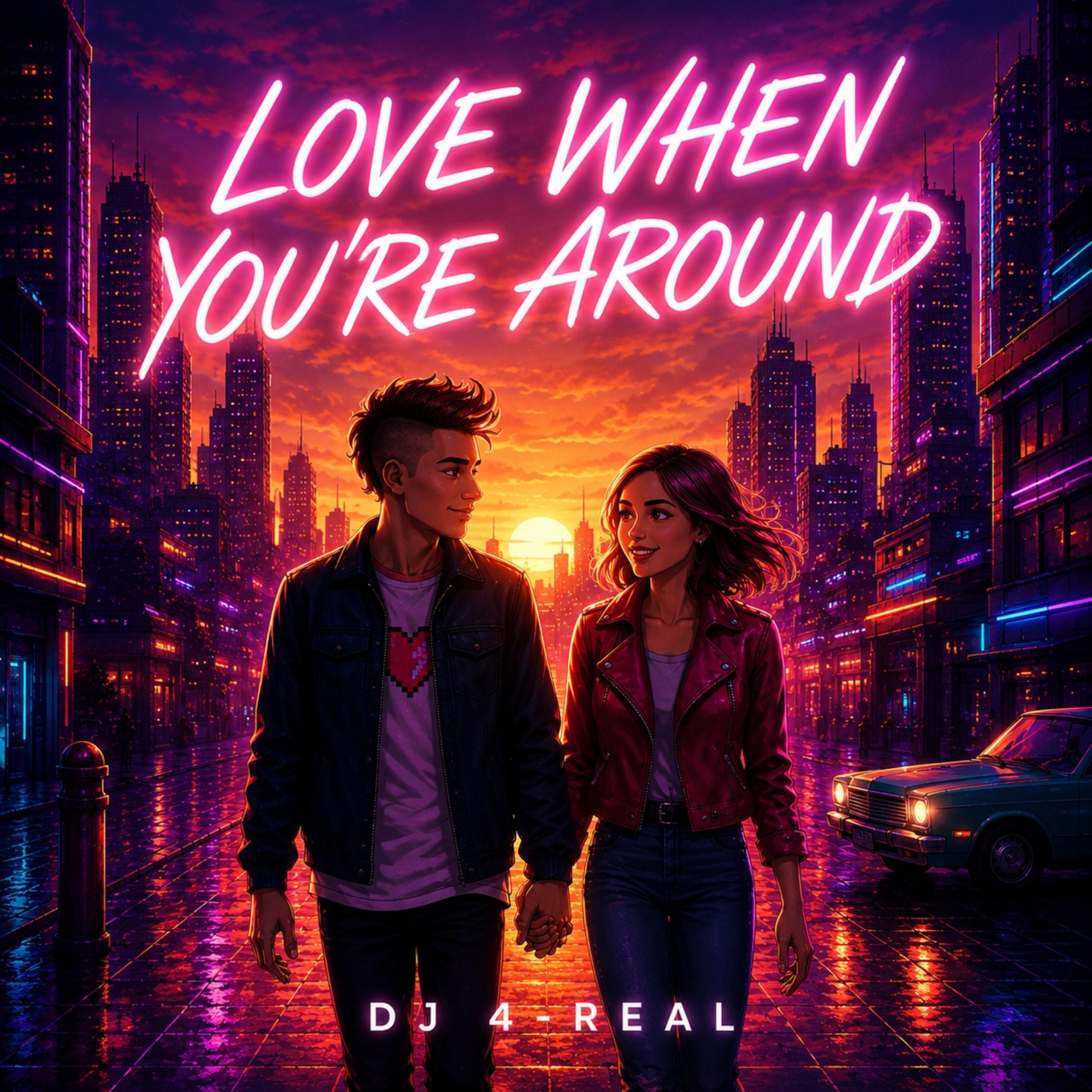 Love When You're Around by Dj 4-Real cover art