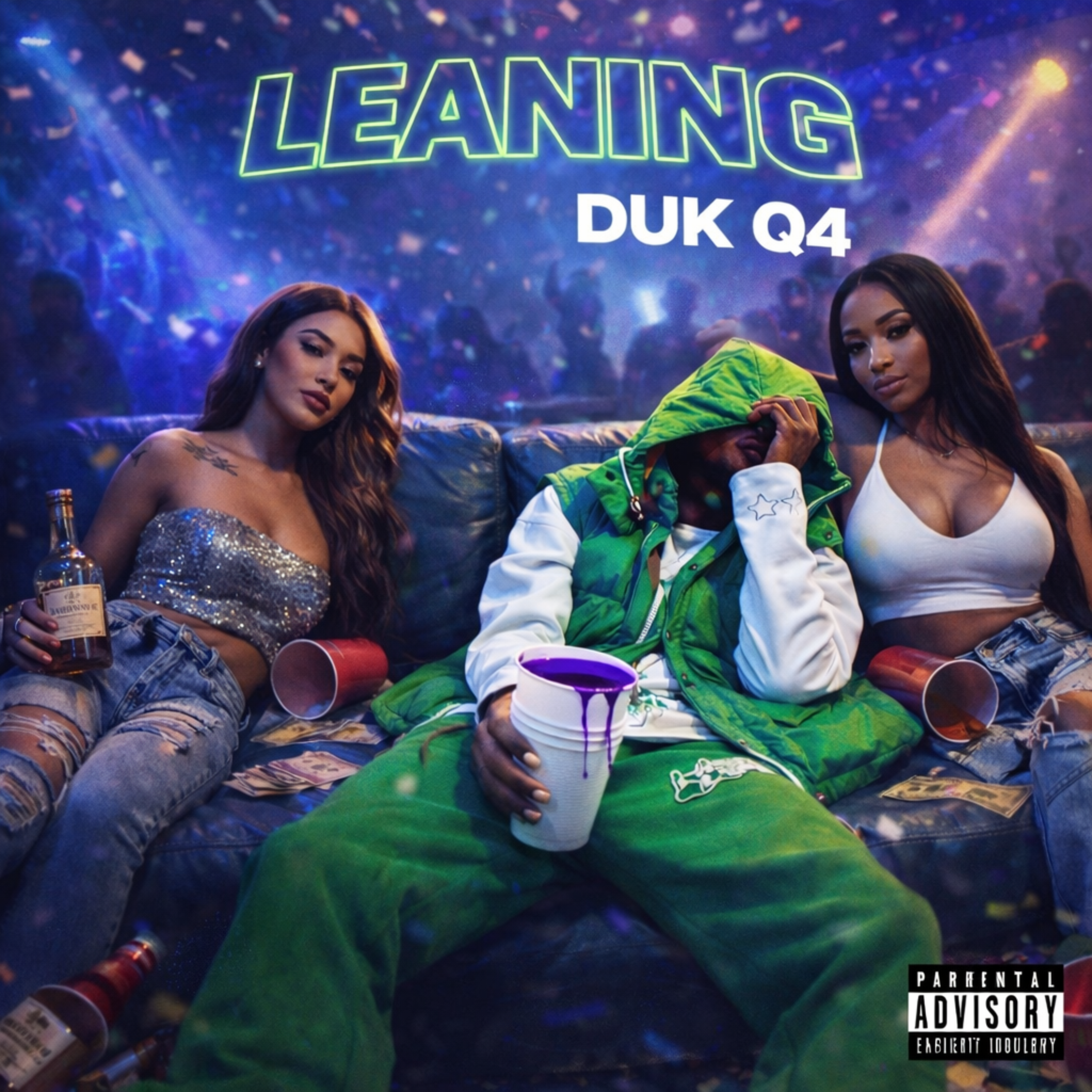 Leaning artwork