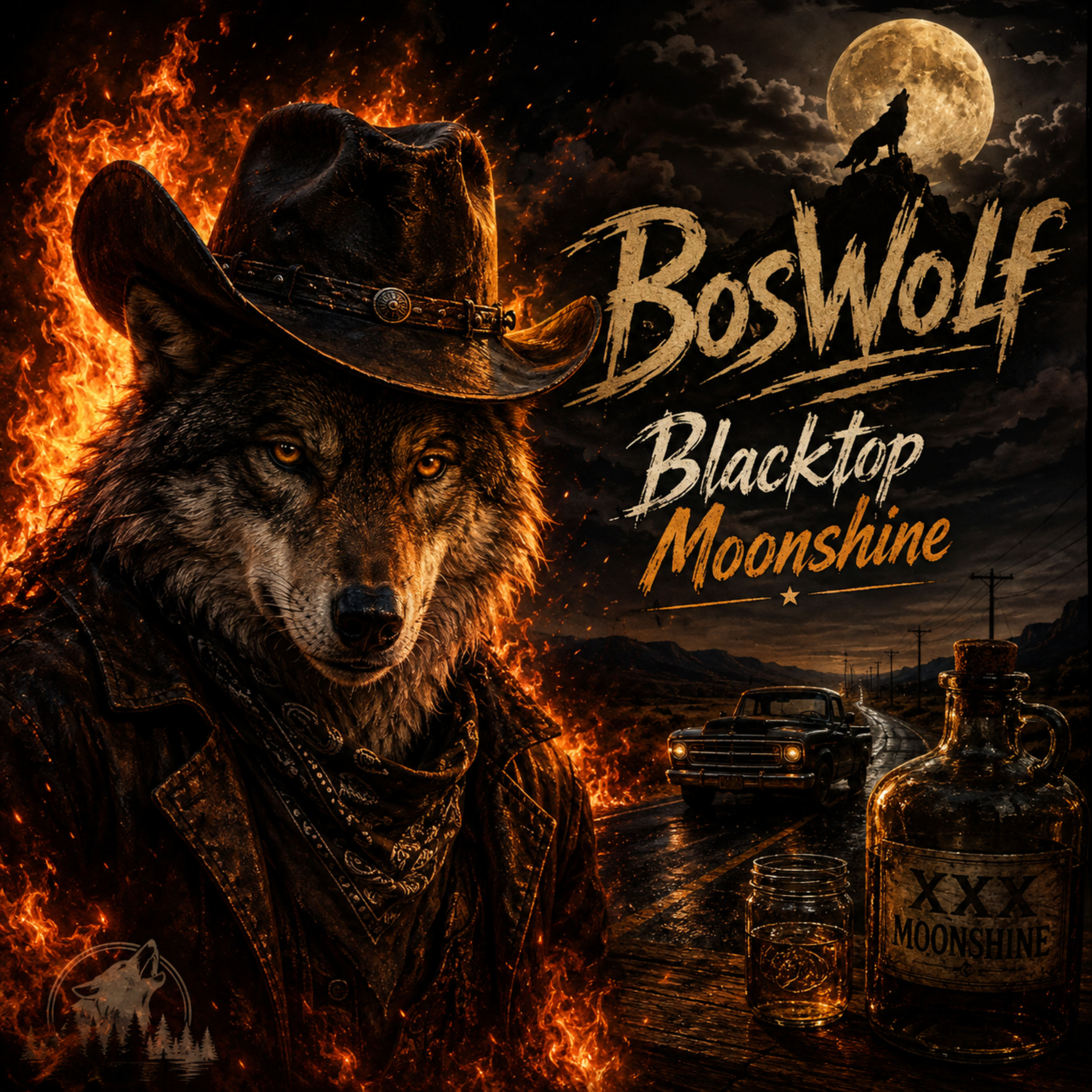 Blacktop Moonshine by BosWolf cover art