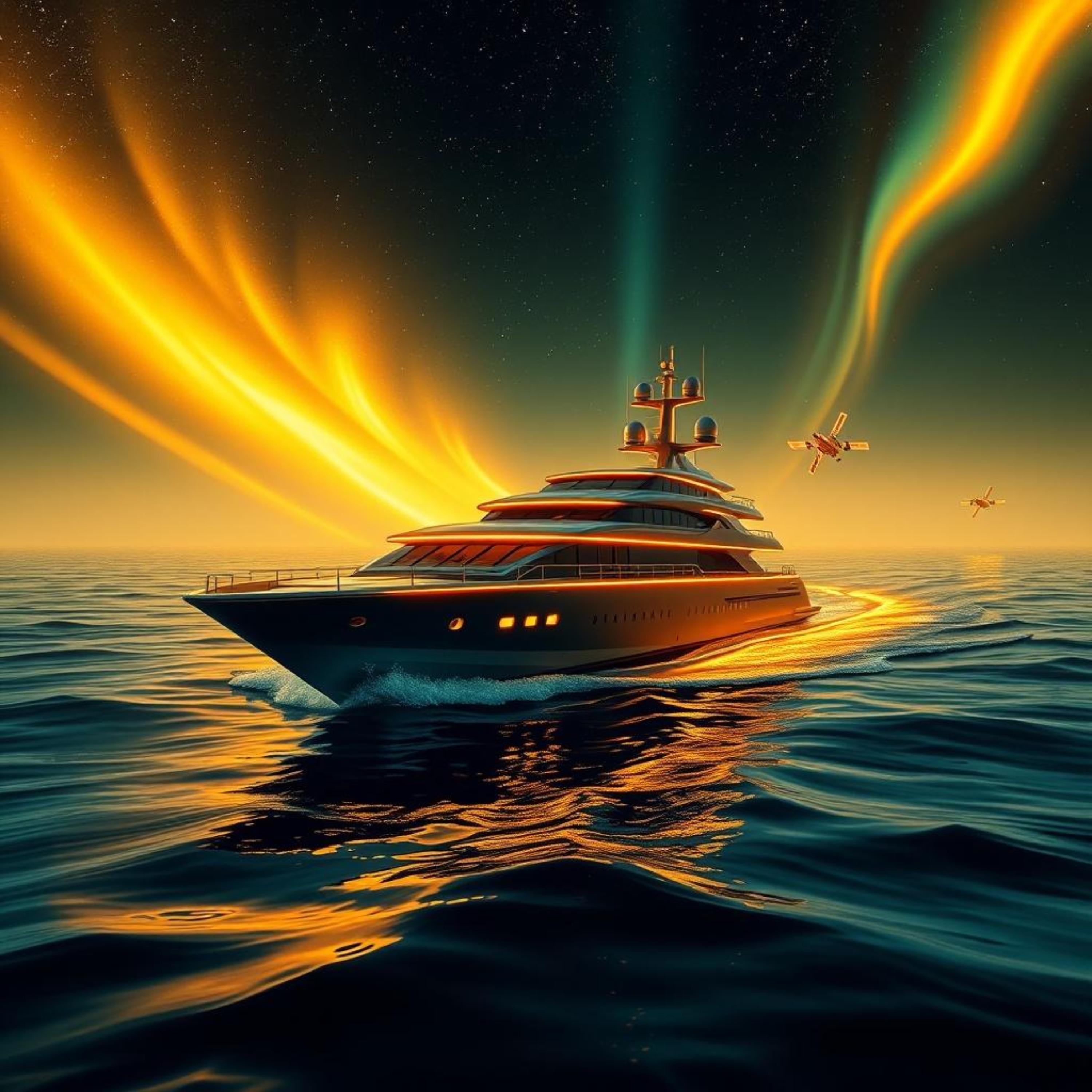 Golf swing off the yacht by Kid Nebula Gold cover art