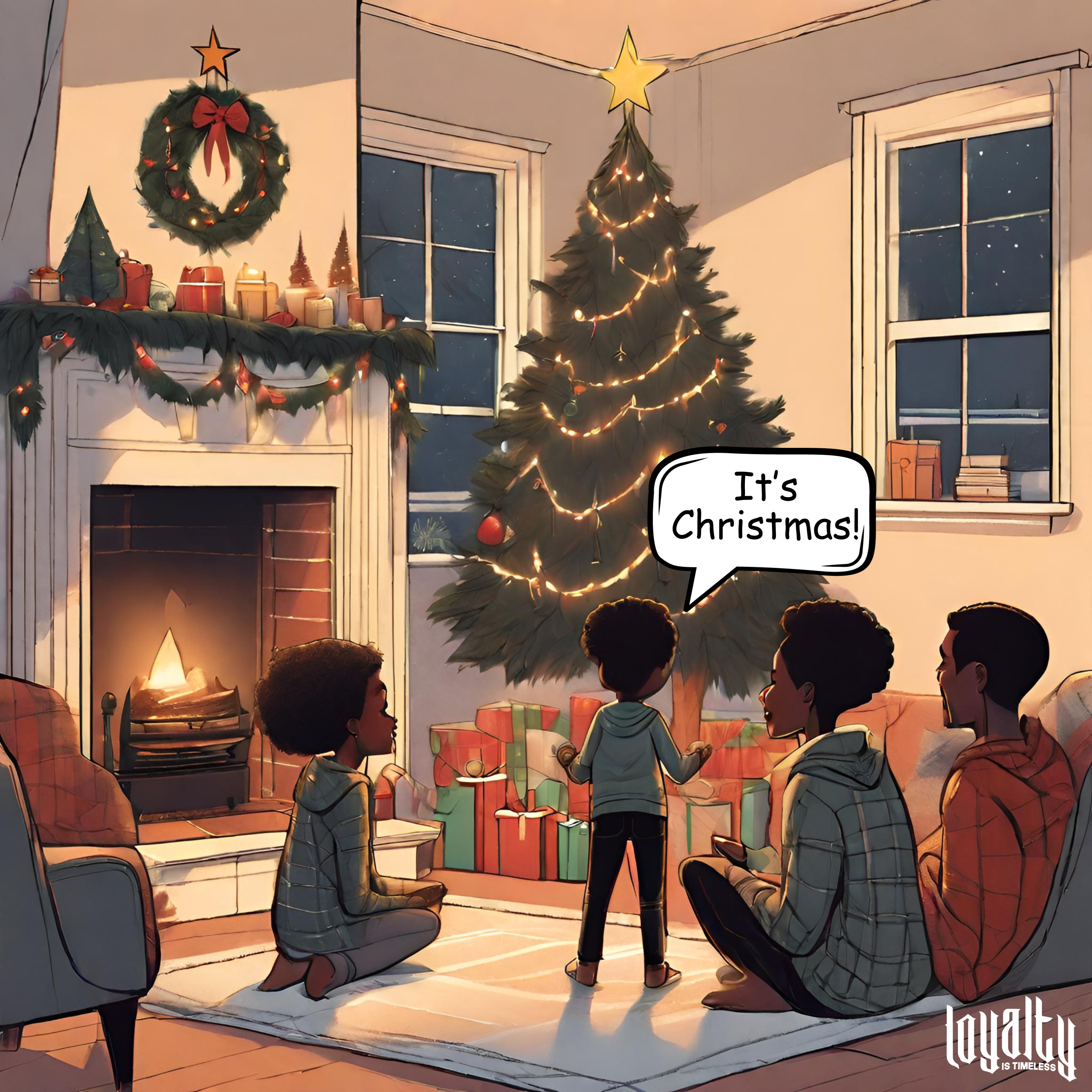 It's Christmas artwork