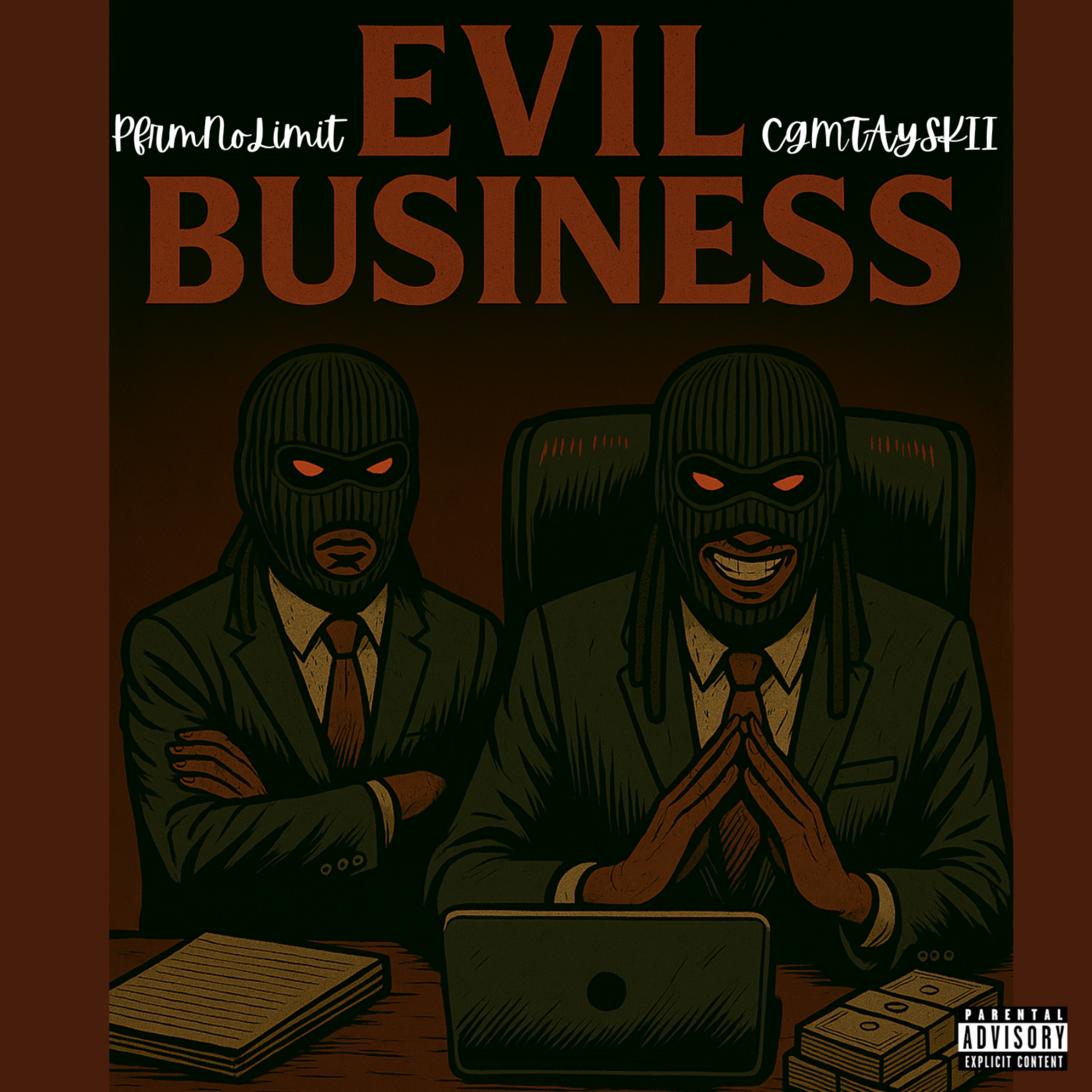 evil business artwork
