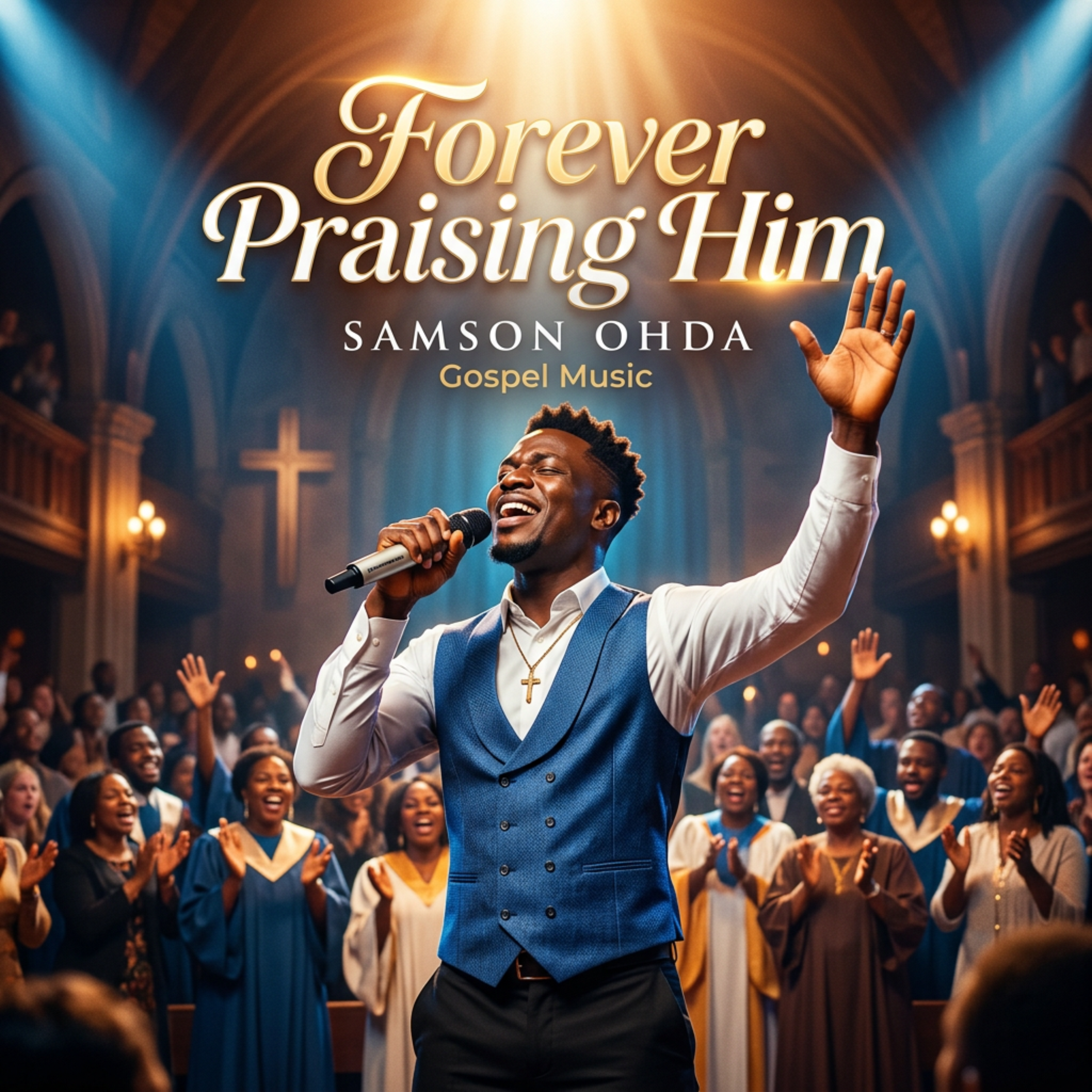 Forever Praising Him by Samson Ohda  cover art