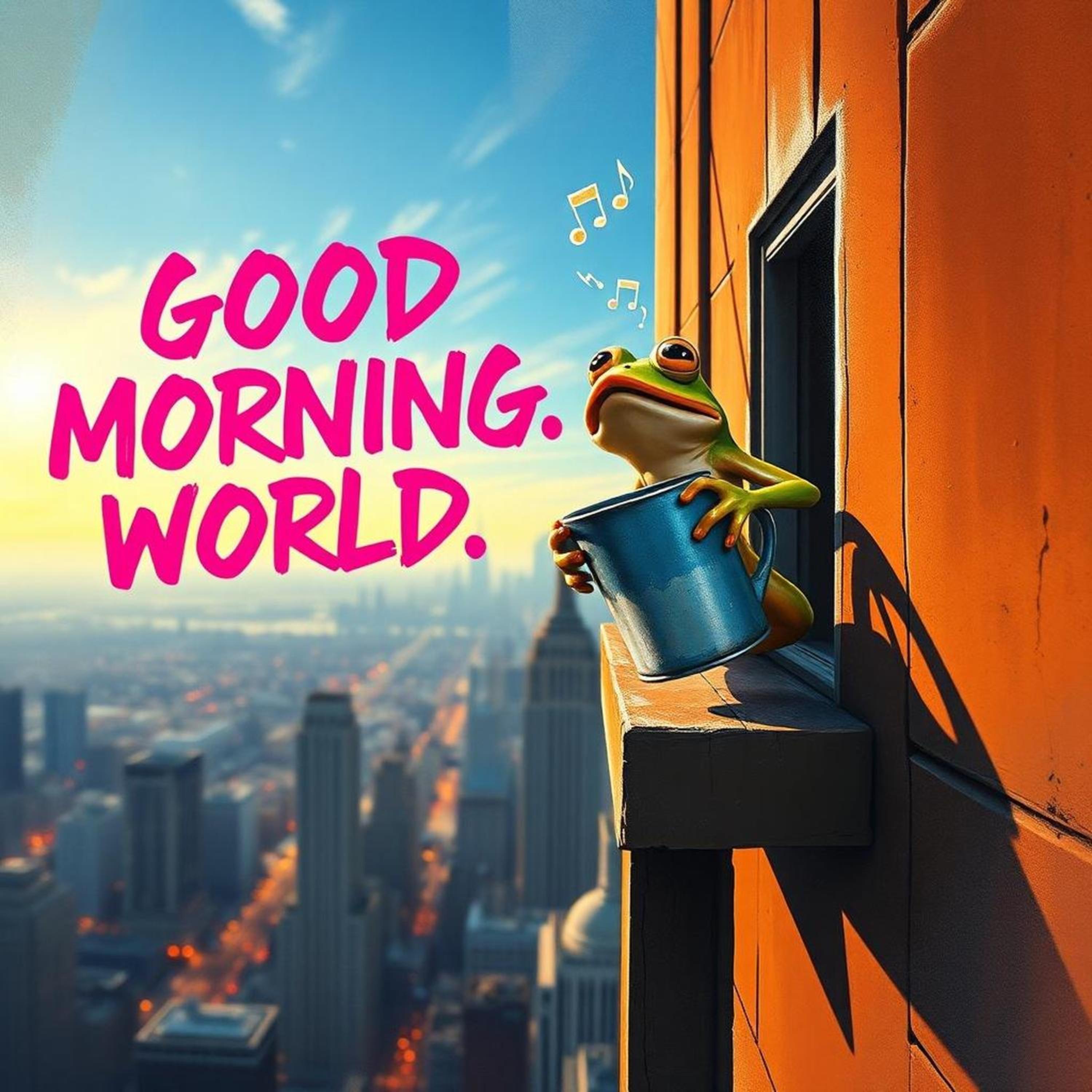 GOOD MORNING, WORLD. artwork