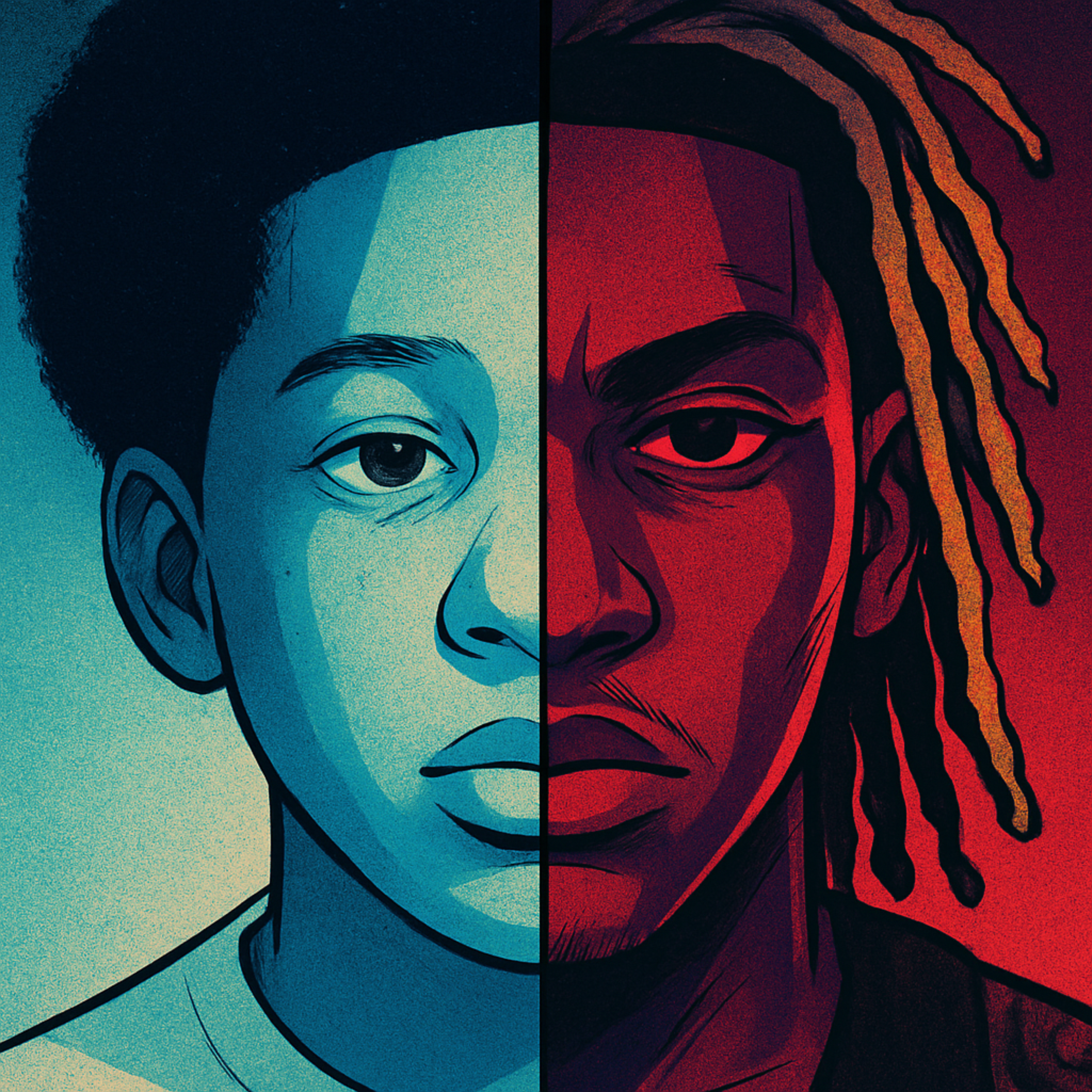 2 faced artwork