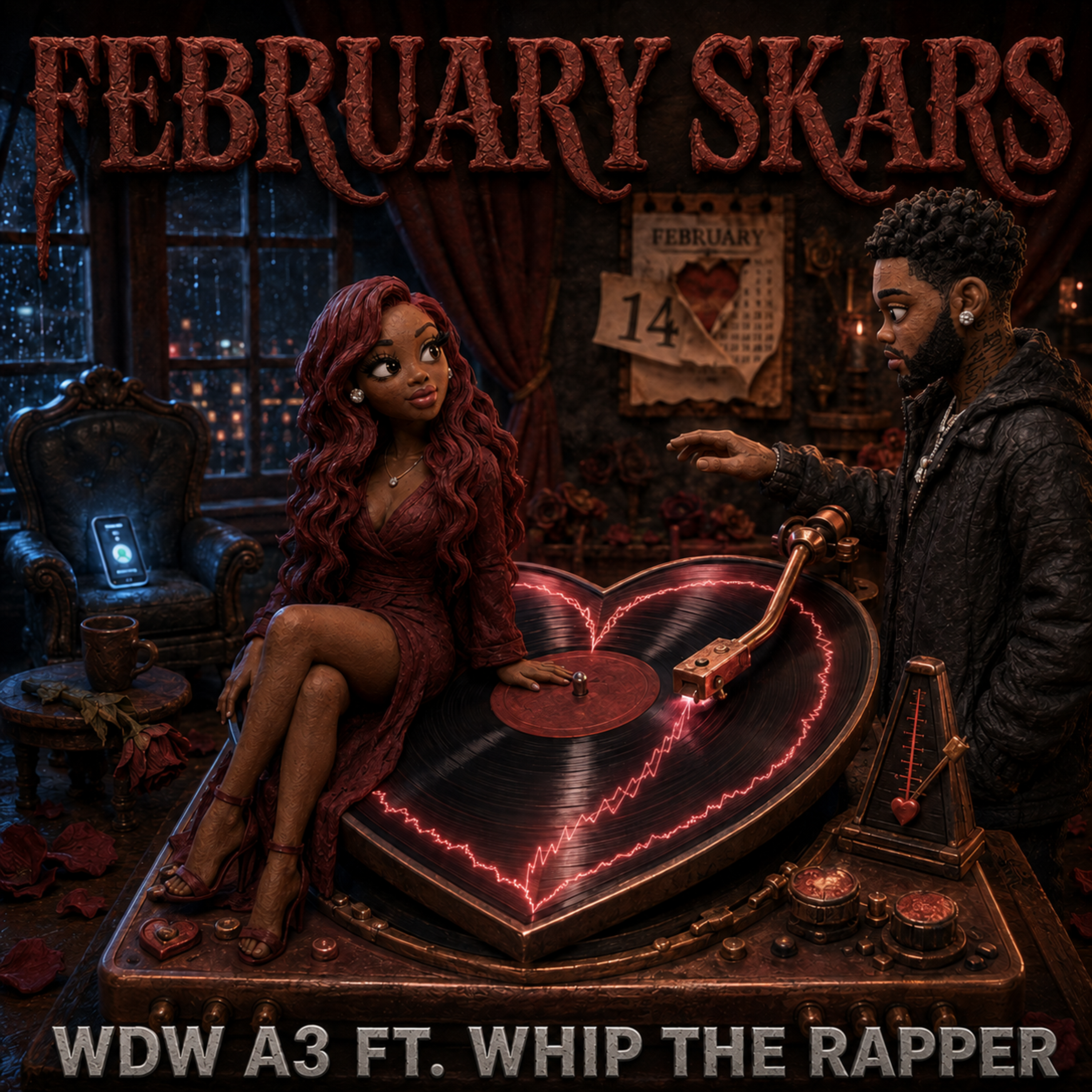 FEBRUARY SKARS by WDW A3 cover art