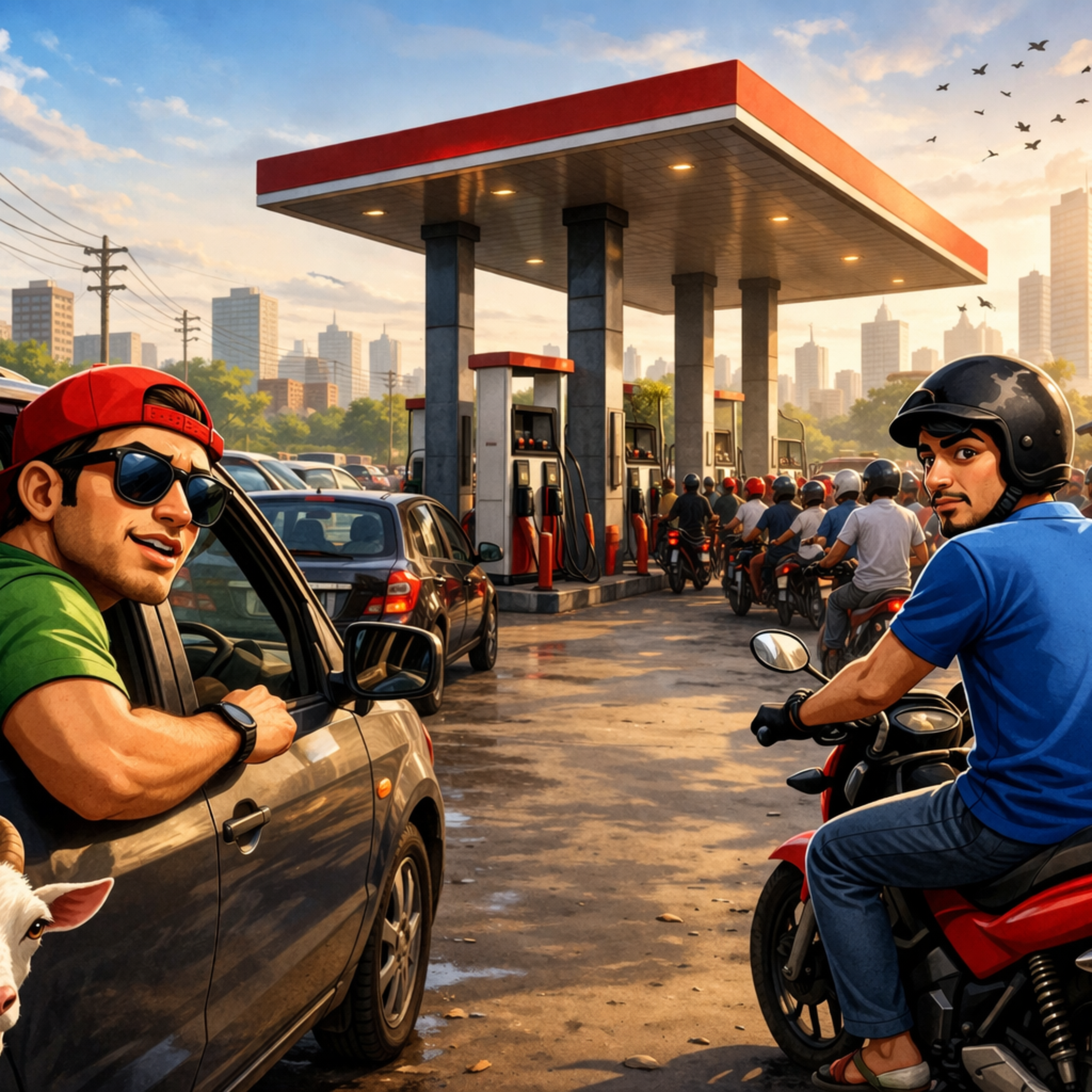 Welcome to the petrol pump artwork