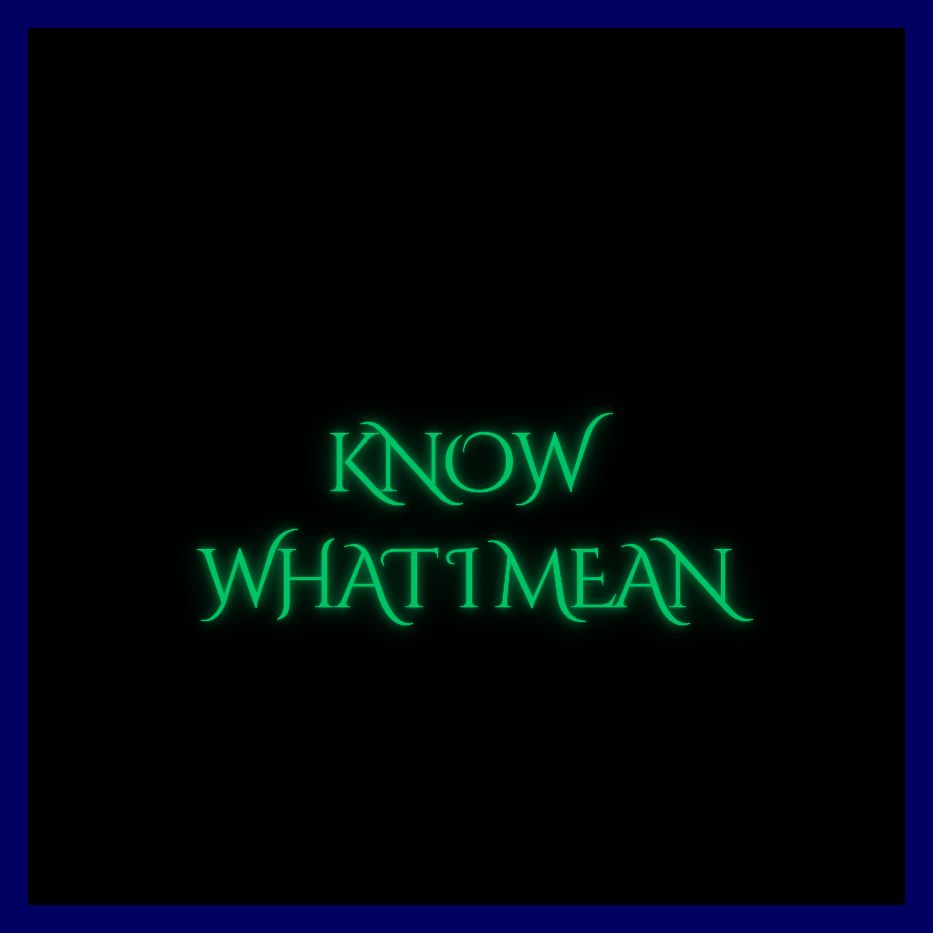 Know what i mean (slowed and reverb) artwork