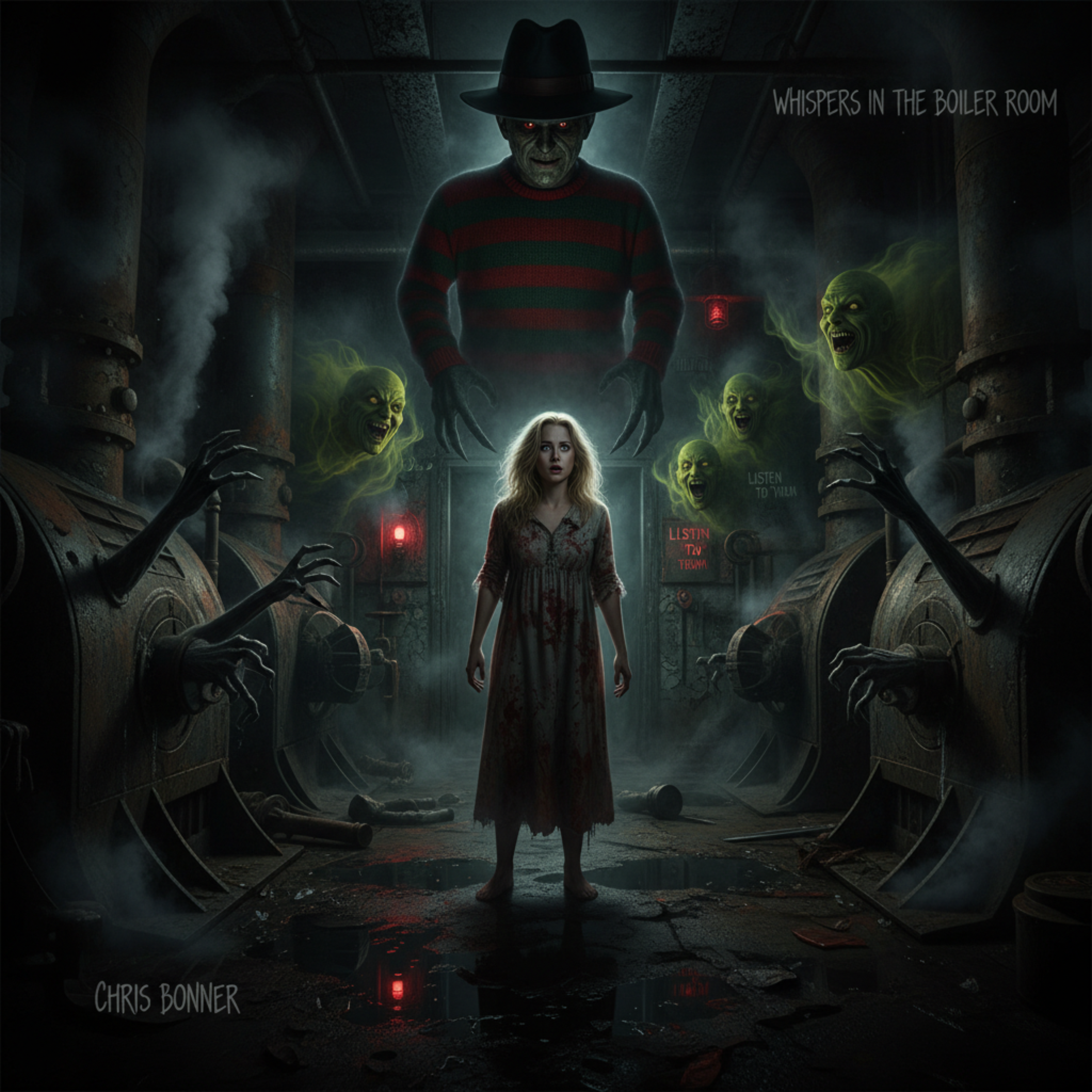 Whispers in the Boiler Room by Chris Bonner UK cover art