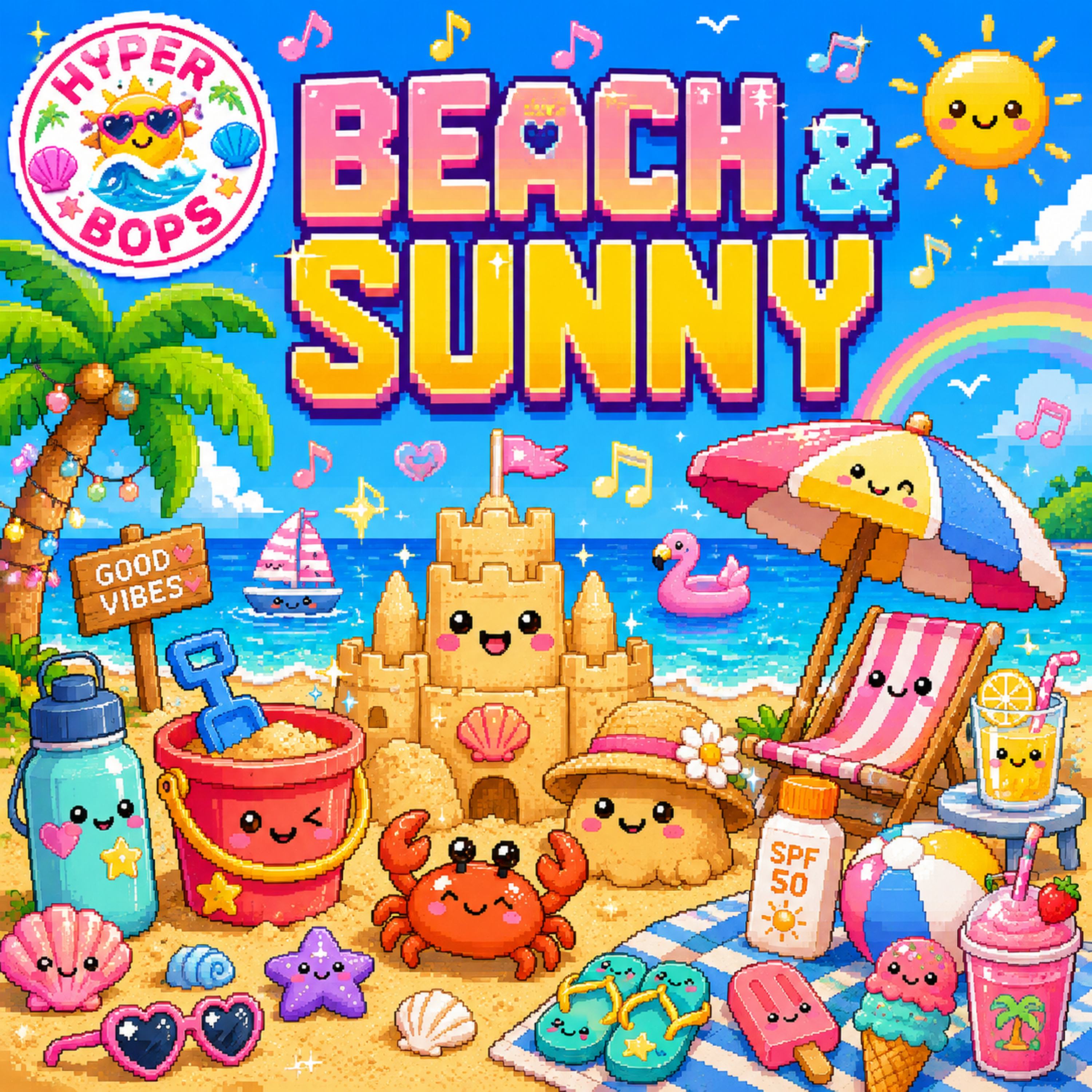 BEACH & SUNNY by Hyper Bops cover art