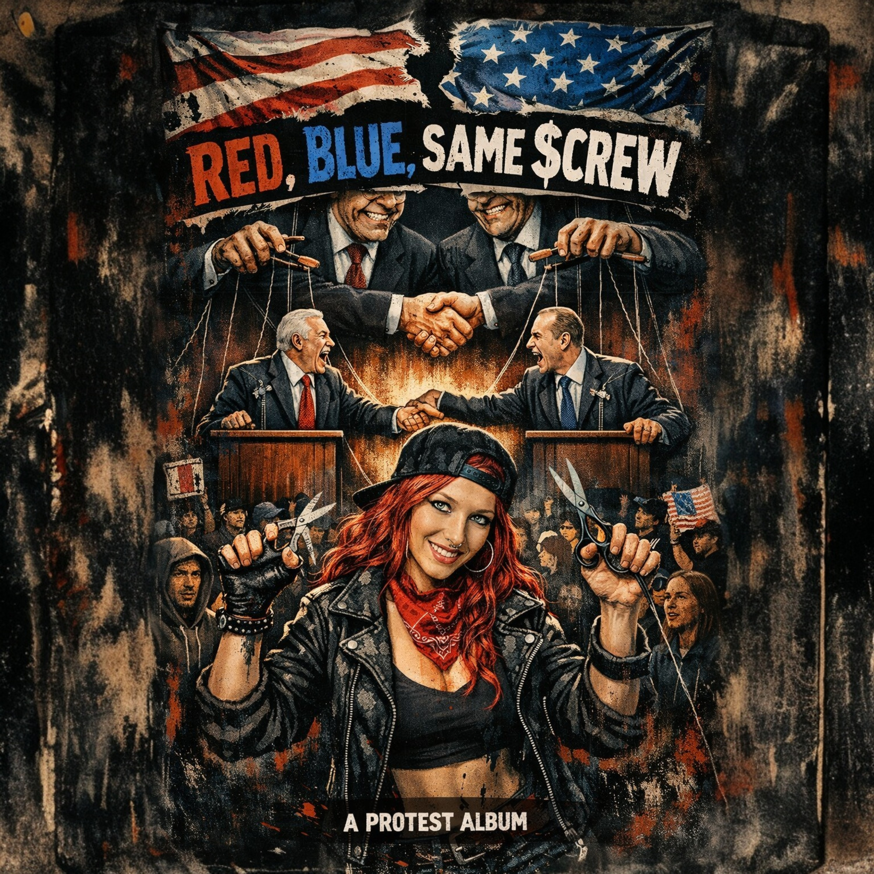 Red, Blue, Same Screw artwork